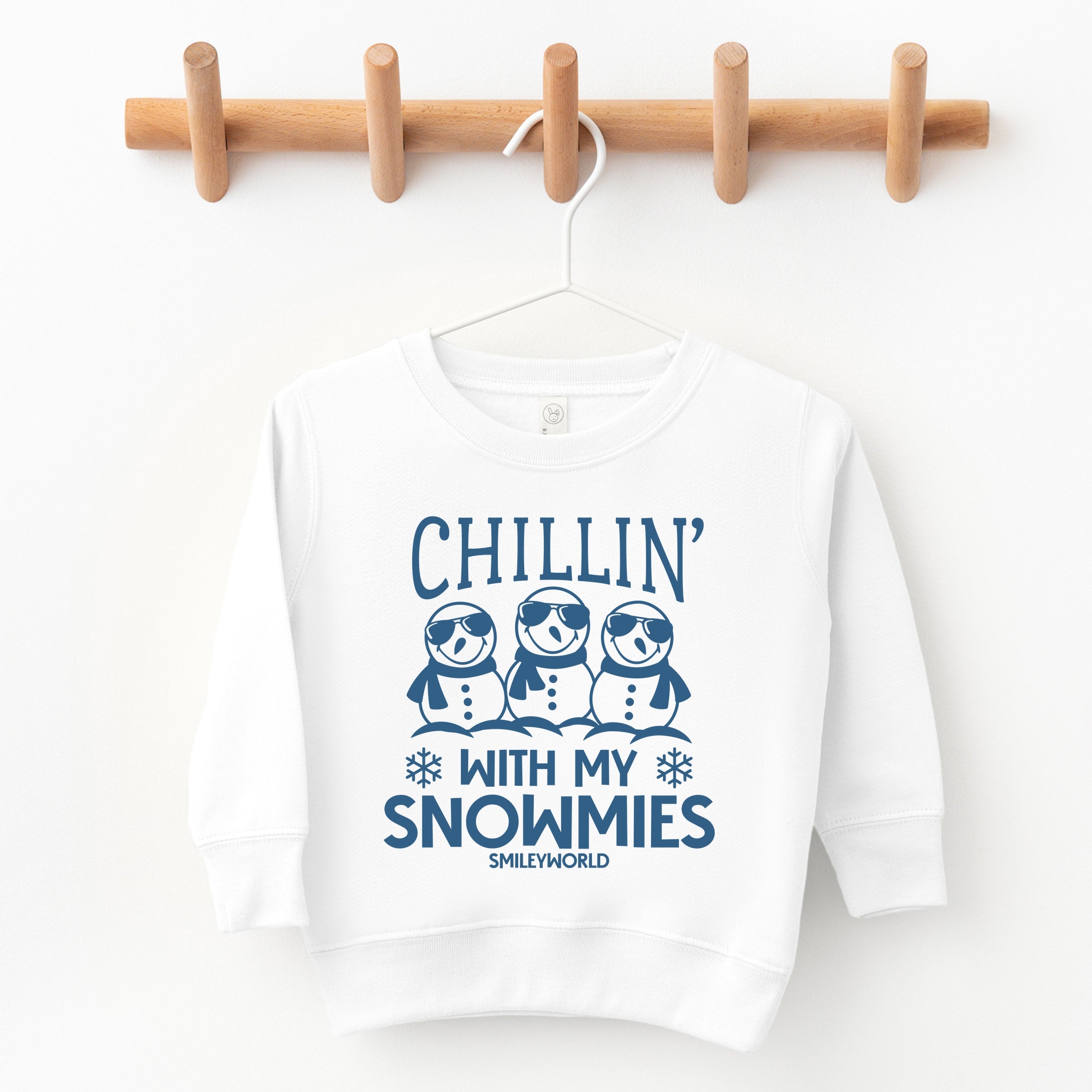 SmileyWorld Chillin' With My Snowmies - Toddler Graphic Sweatshirt and Youth Graphic Sweatshirt