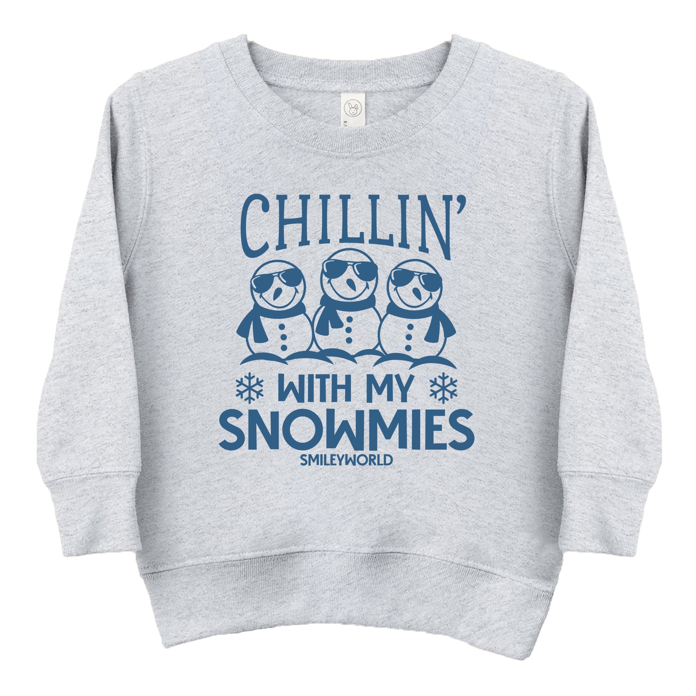 SmileyWorld Chillin' With My Snowmies - Toddler Graphic Sweatshirt and Youth Graphic Sweatshirt