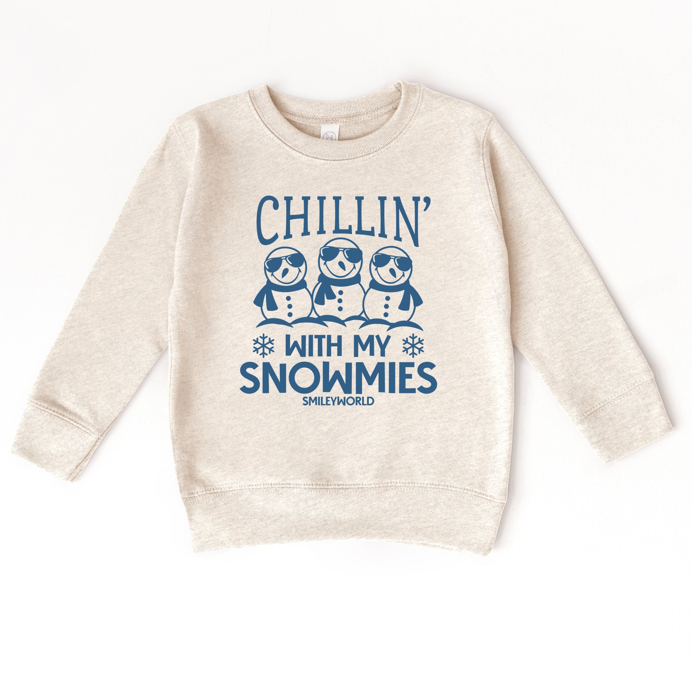 SmileyWorld Chillin' With My Snowmies - Toddler Graphic Sweatshirt and Youth Graphic Sweatshirt