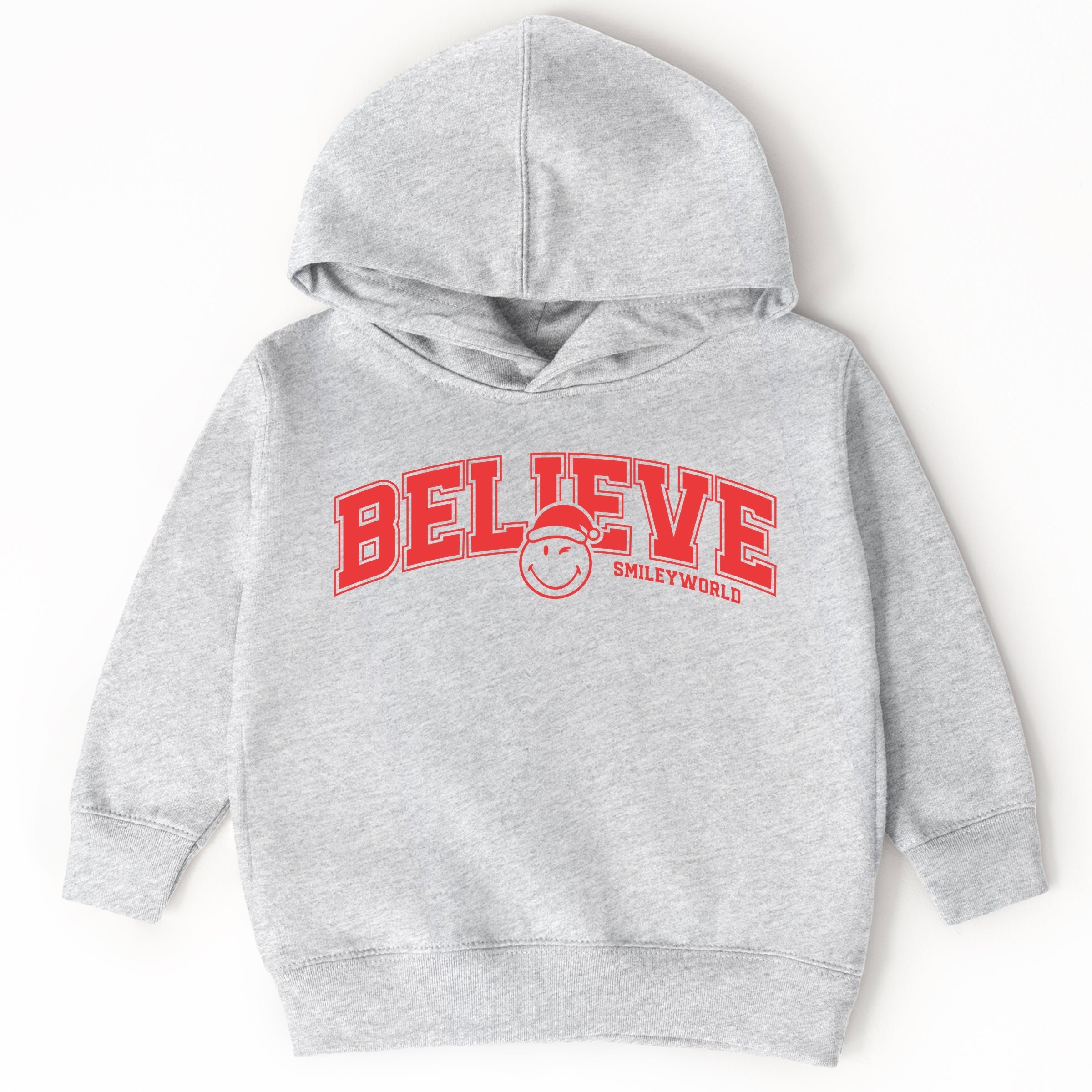 SmileyWorld Varisty Believe - Toddler Hoodie and Youth Graphic Hoodie