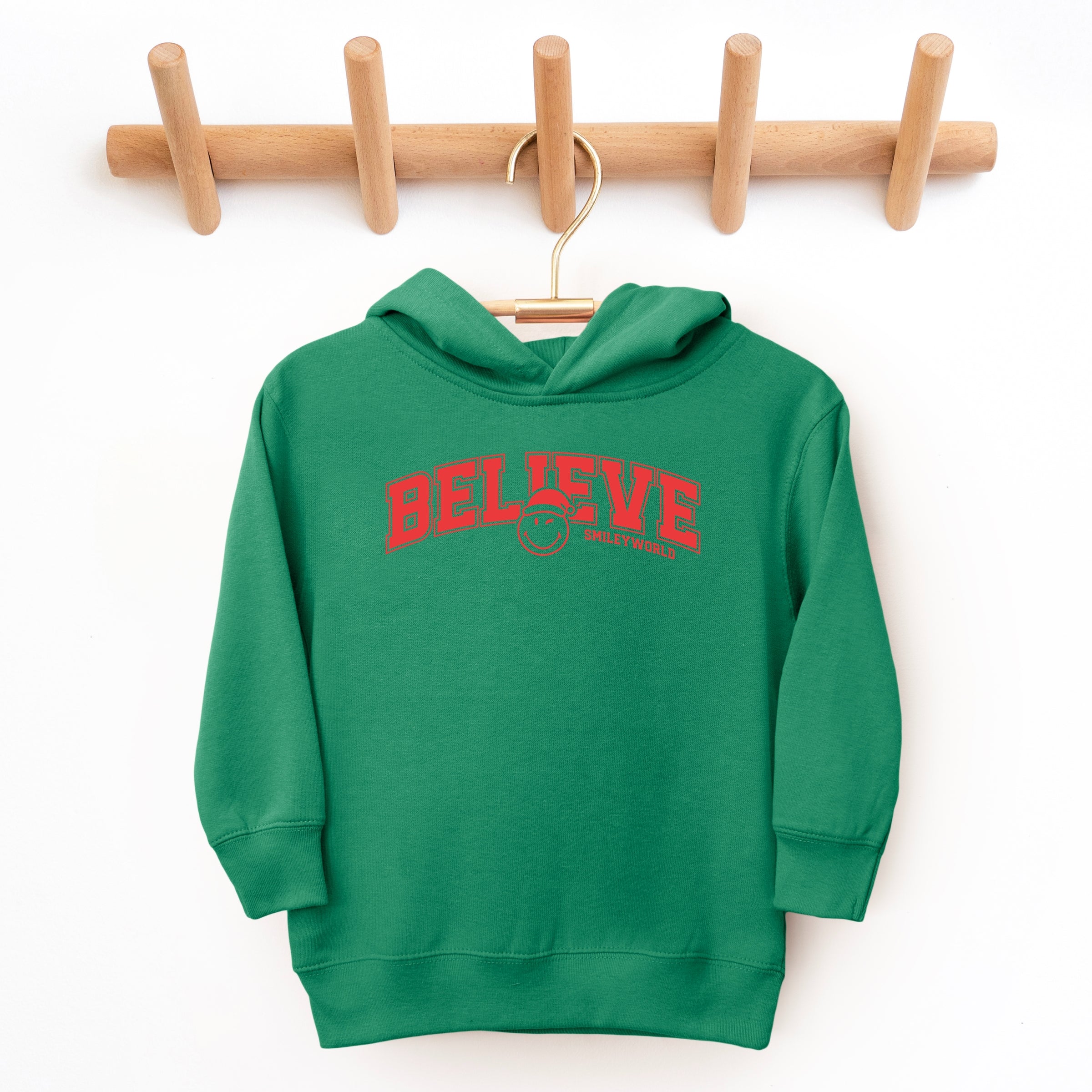 SmileyWorld Varisty Believe - Toddler Hoodie and Youth Graphic Hoodie