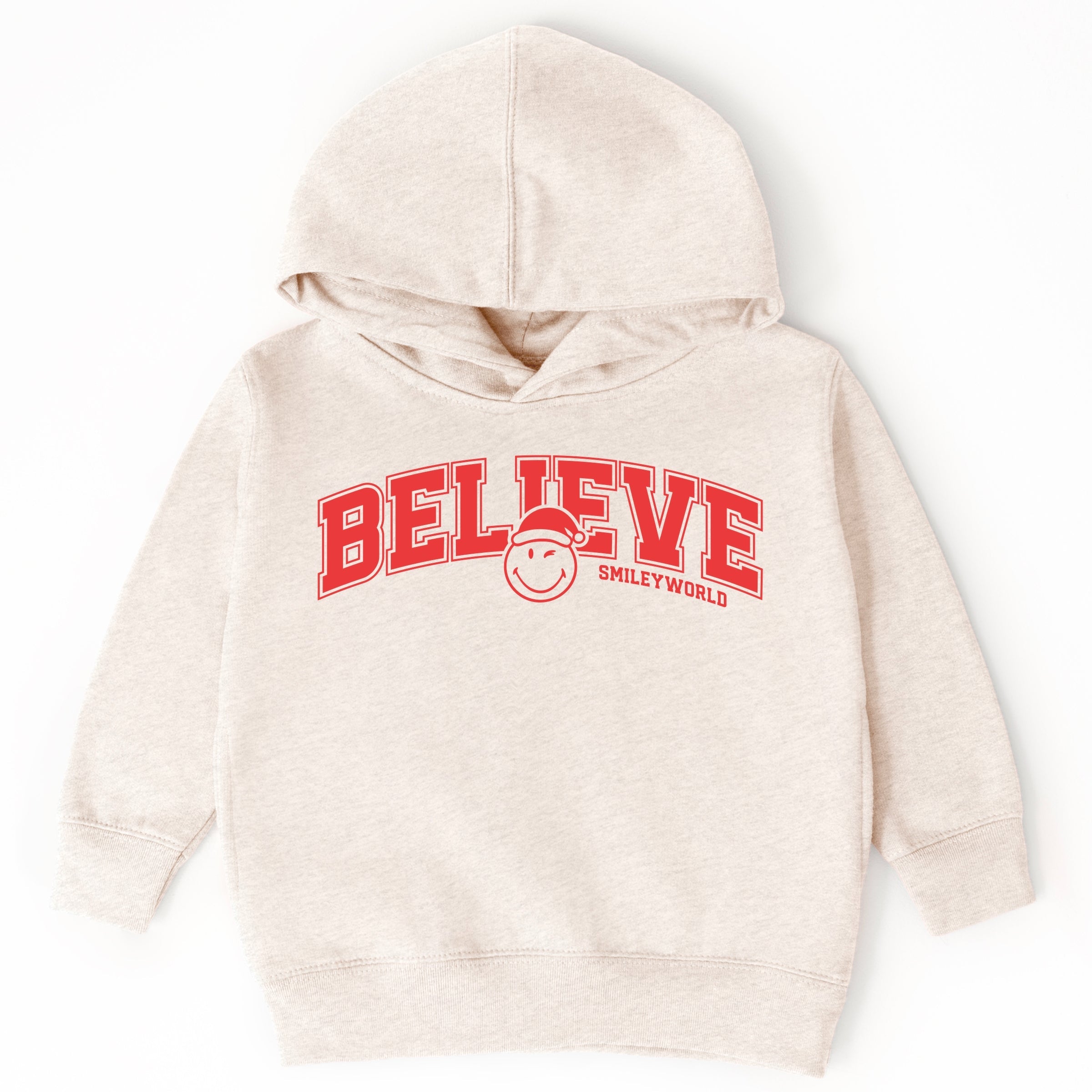 SmileyWorld Varisty Believe - Toddler Hoodie and Youth Graphic Hoodie