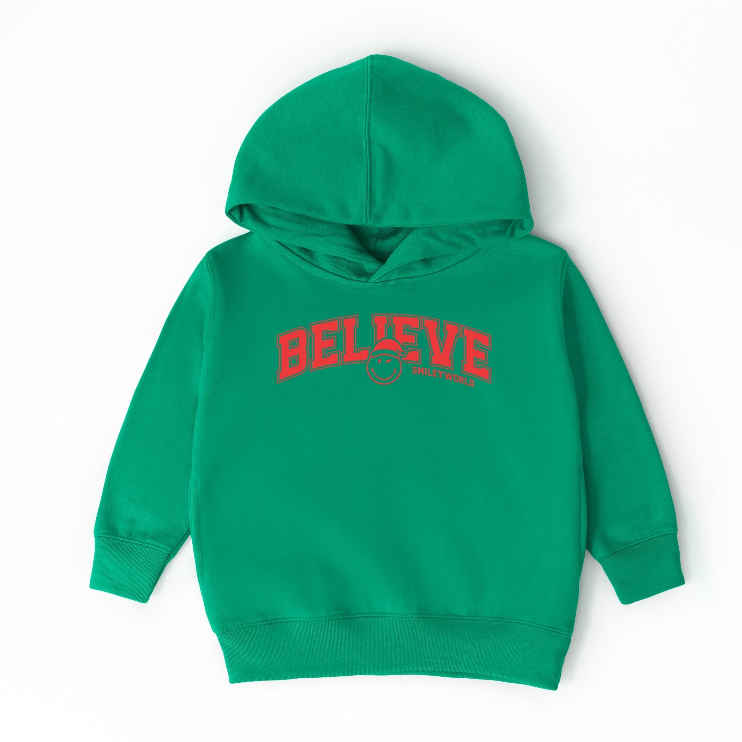 SmileyWorld Varisty Believe - Toddler Hoodie and Youth Graphic Hoodie