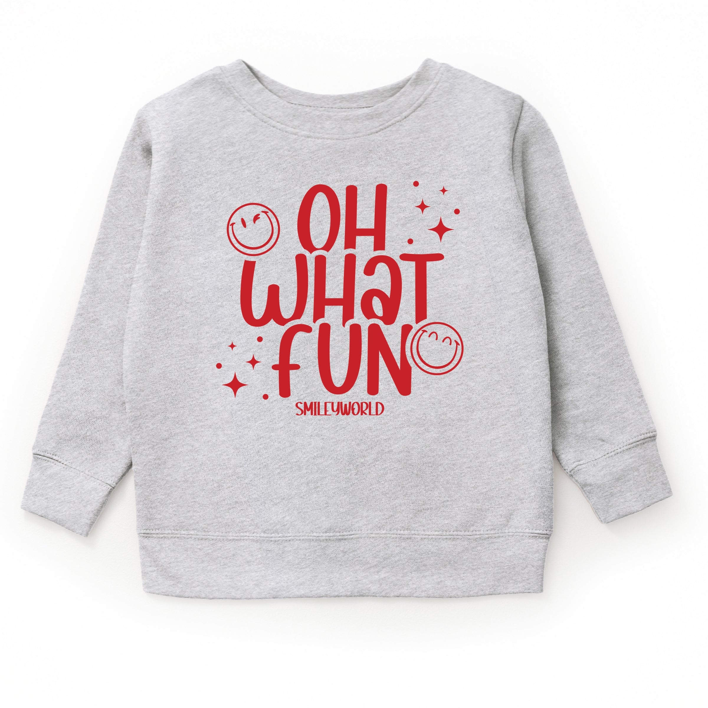 SmileyWorld Oh What Fun - Toddler Graphic Sweatshirt and Youth Graphic Sweatshirt