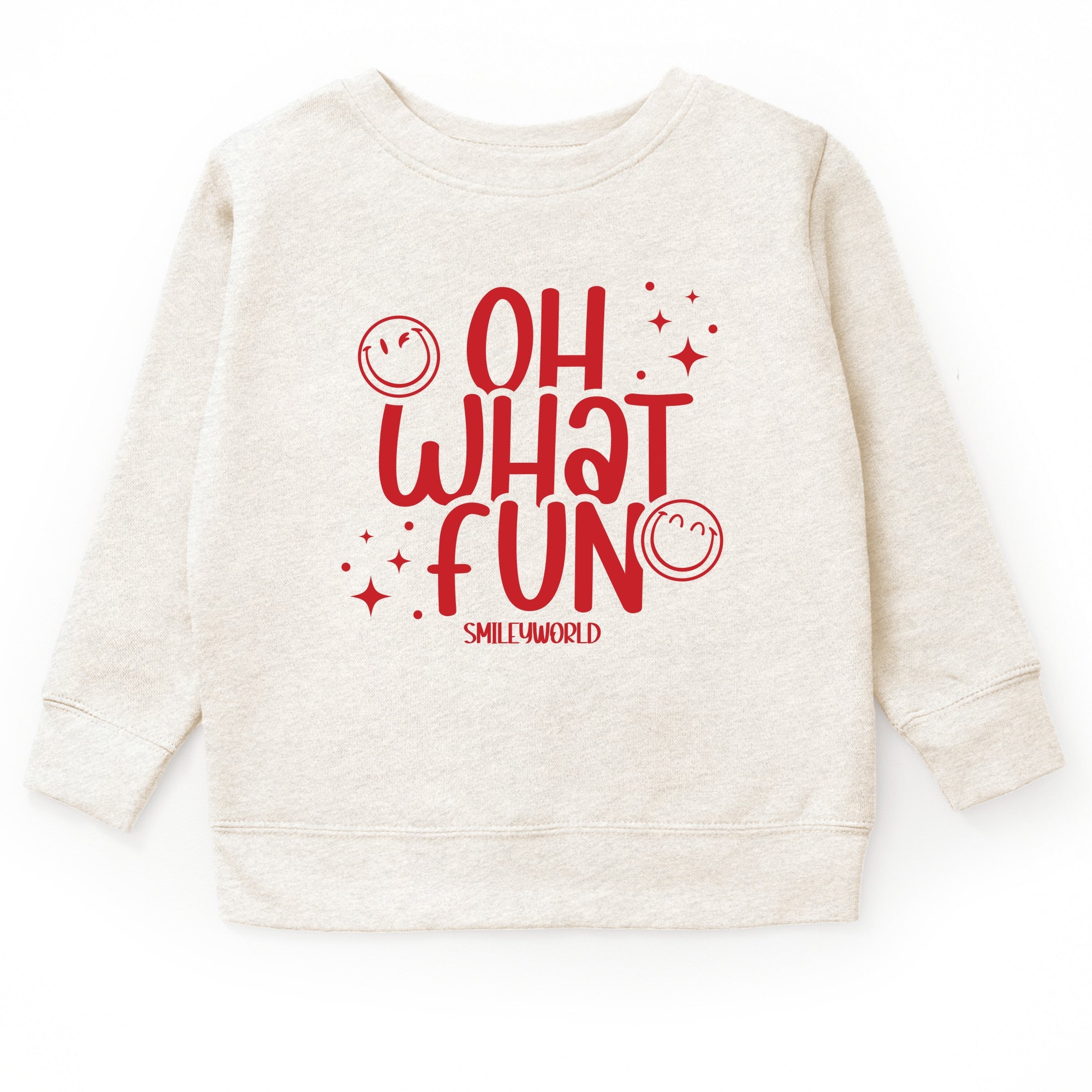 SmileyWorld Oh What Fun - Toddler Graphic Sweatshirt and Youth Graphic Sweatshirt