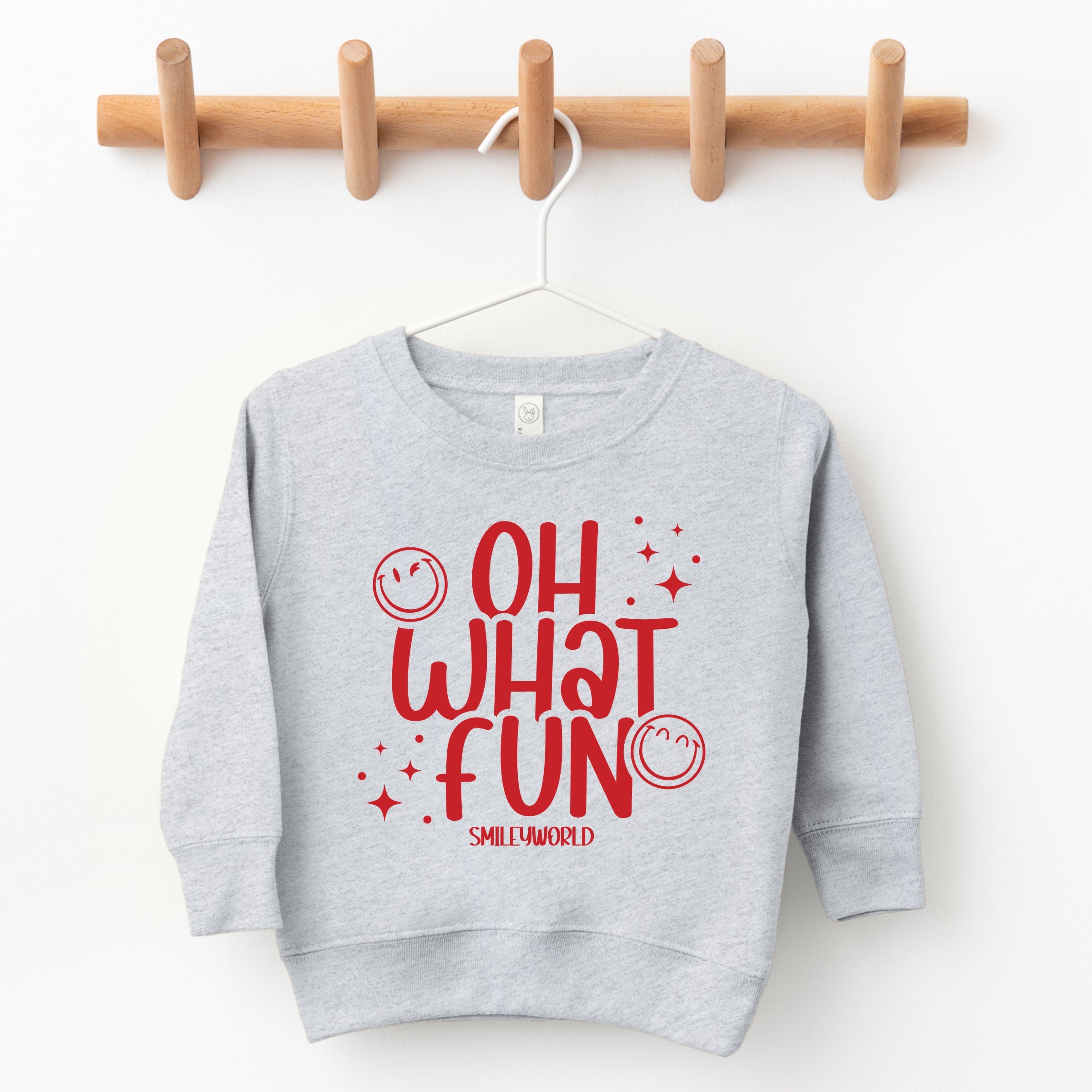 SmileyWorld Oh What Fun - Toddler Graphic Sweatshirt and Youth Graphic Sweatshirt
