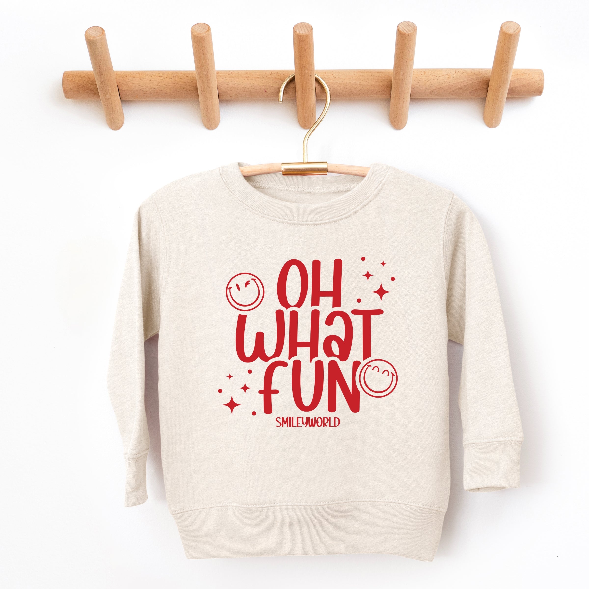 SmileyWorld Oh What Fun - Toddler Graphic Sweatshirt and Youth Graphic Sweatshirt