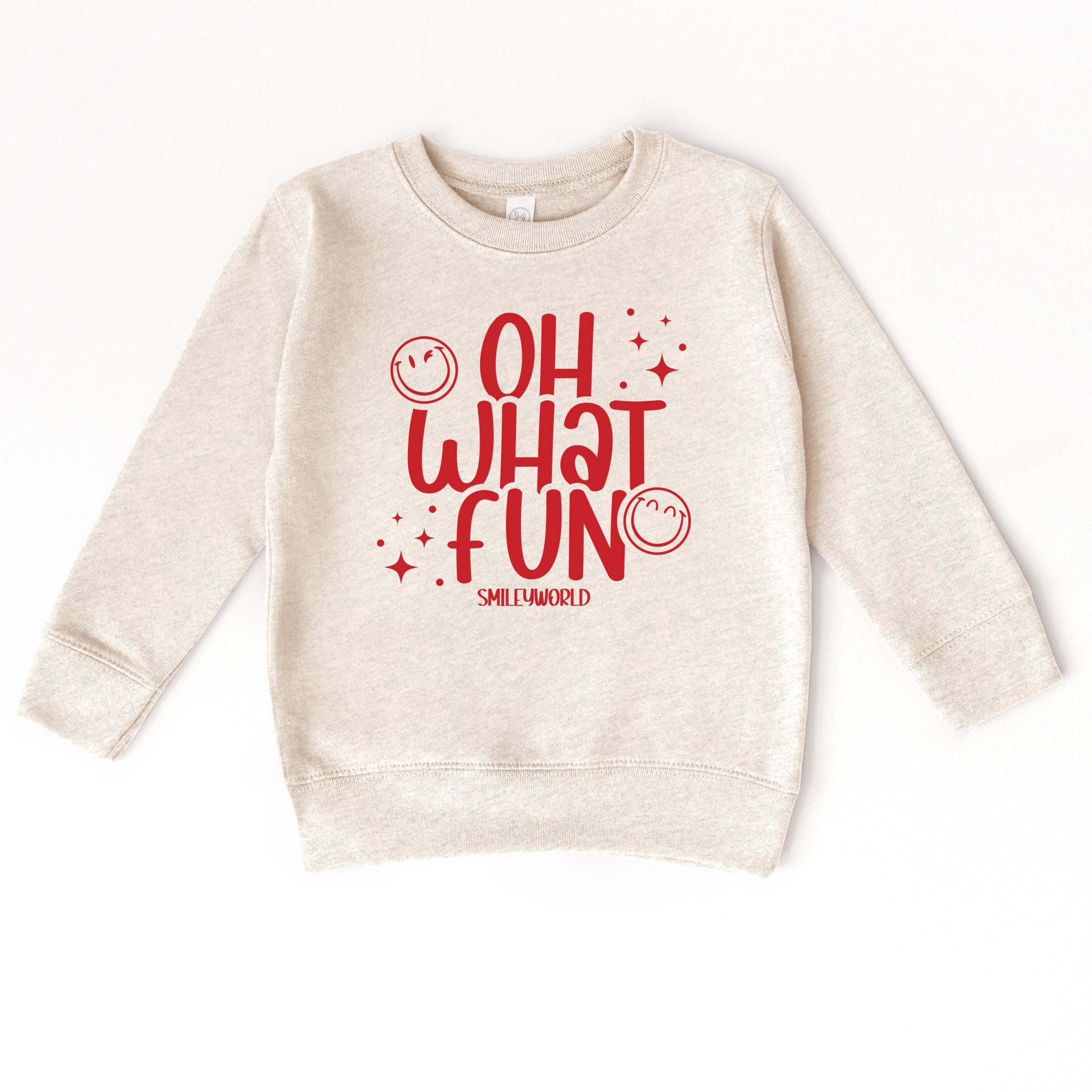 SmileyWorld Oh What Fun - Toddler Graphic Sweatshirt and Youth Graphic Sweatshirt