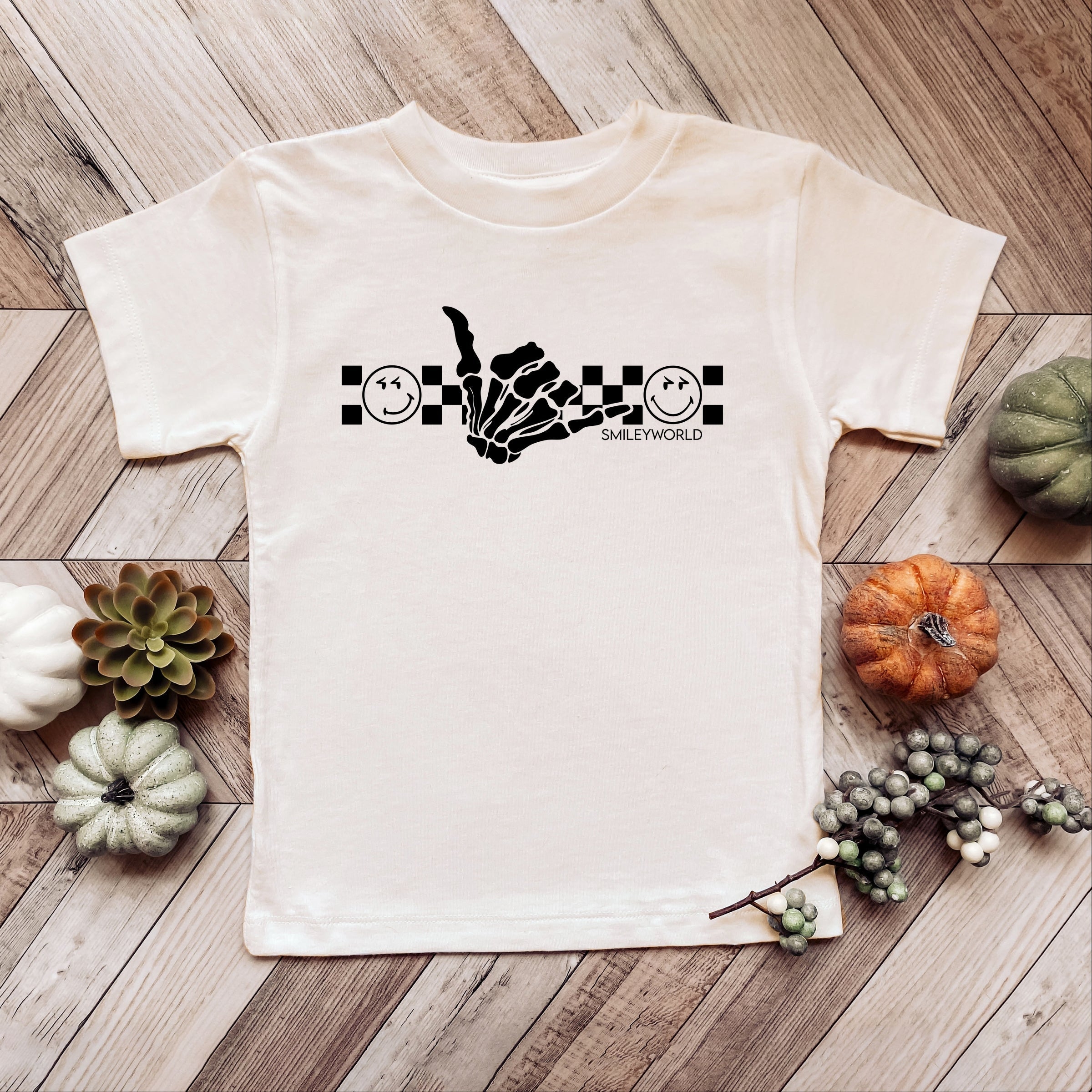 SmileyWorld Skeleton Hang Loose - Youth Short Sleeve Graphic T-Shirt and Toddler Short Sleeve Graphic T-Shirt