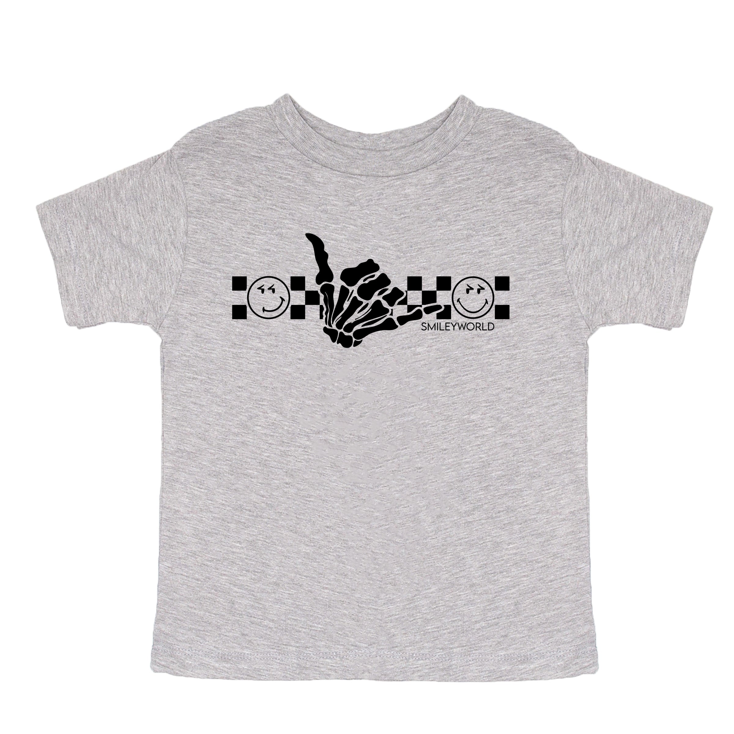 SmileyWorld Skeleton Hang Loose - Youth Short Sleeve Graphic T-Shirt and Toddler Short Sleeve Graphic T-Shirt