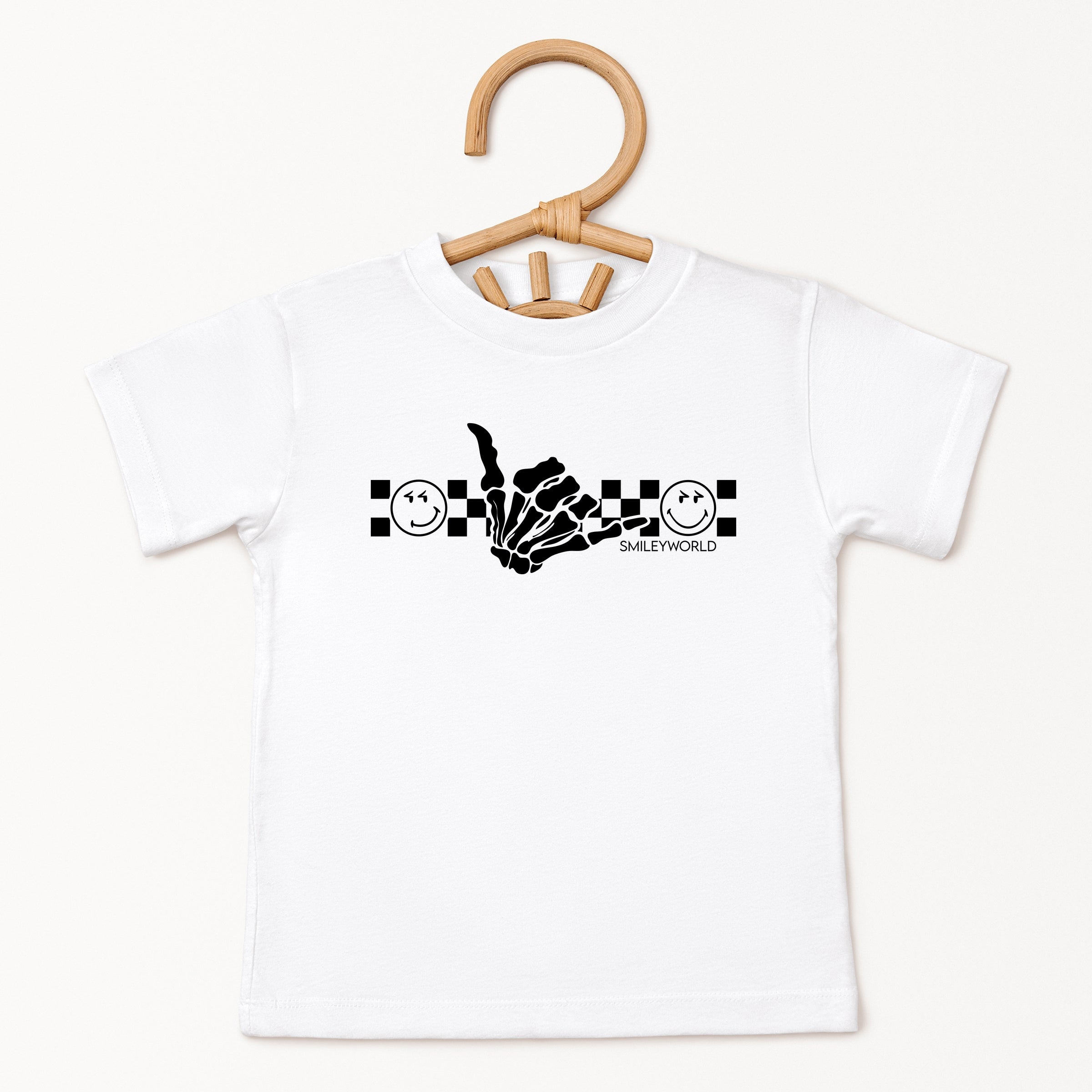 SmileyWorld Skeleton Hang Loose - Youth Short Sleeve Graphic T-Shirt and Toddler Short Sleeve Graphic T-Shirt