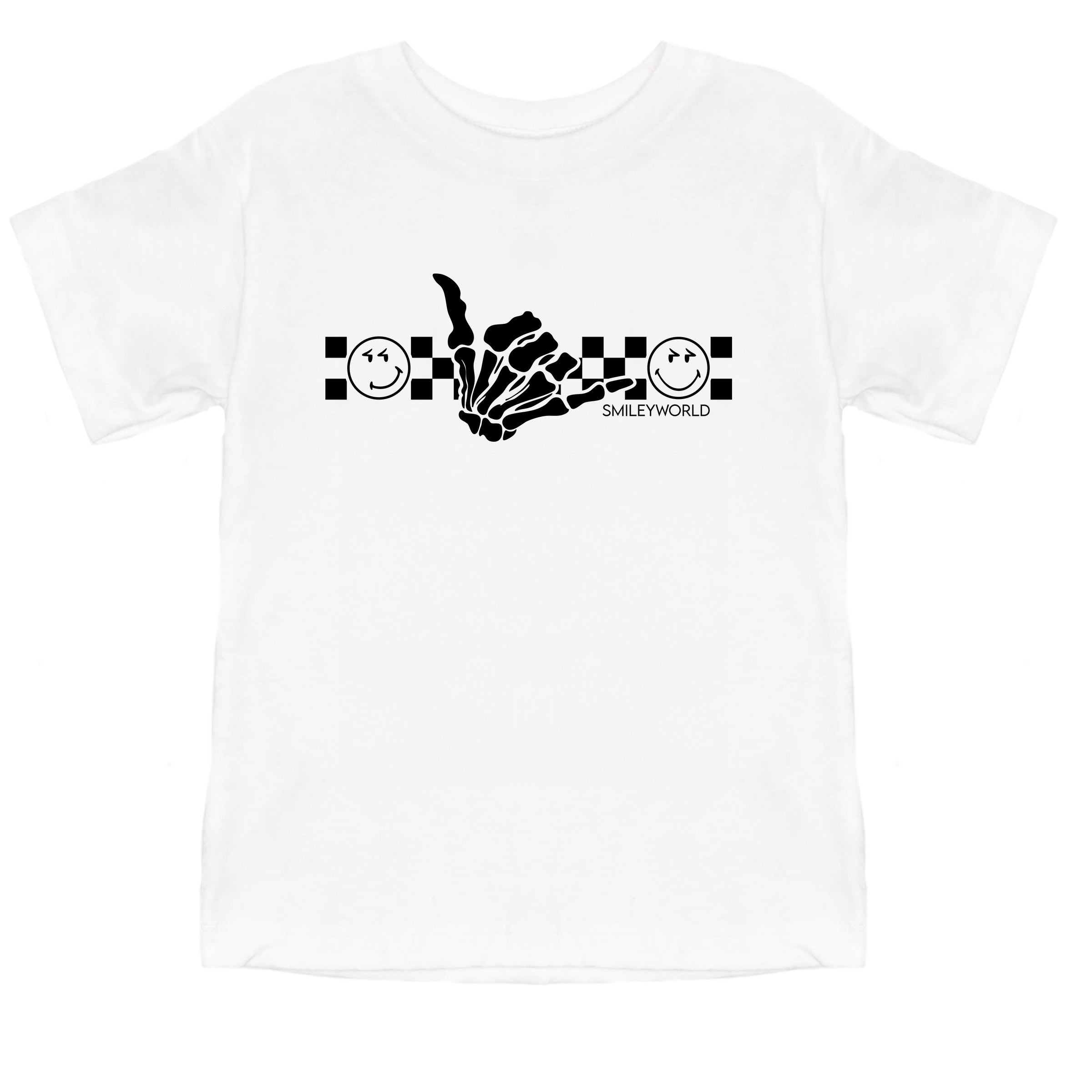 SmileyWorld Skeleton Hang Loose - Youth Short Sleeve Graphic T-Shirt and Toddler Short Sleeve Graphic T-Shirt