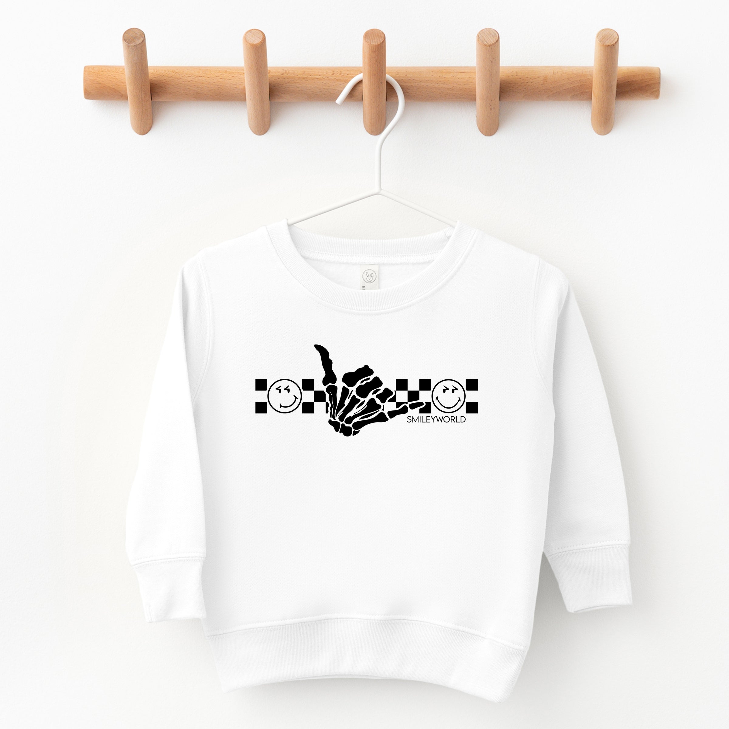 SmileyWorld Skeleton Hang Loose - Toddler Graphic Sweatshirt and Youth Graphic Sweatshirt