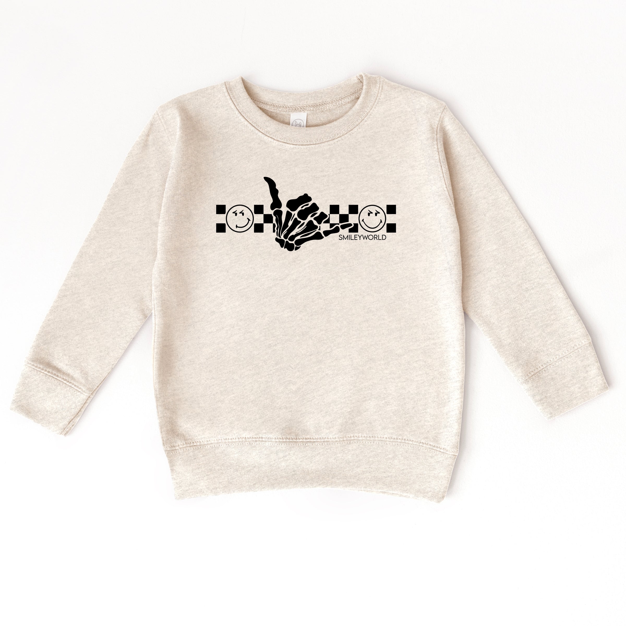 SmileyWorld Skeleton Hang Loose - Toddler Graphic Sweatshirt and Youth Graphic Sweatshirt
