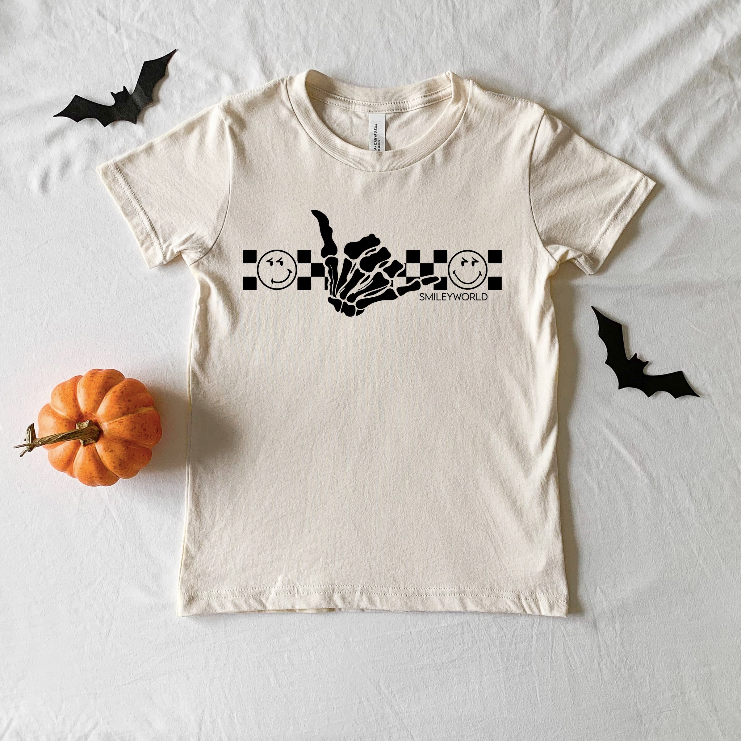SmileyWorld Skeleton Hang Loose - Youth Short Sleeve Graphic T-Shirt and Toddler Short Sleeve Graphic T-Shirt