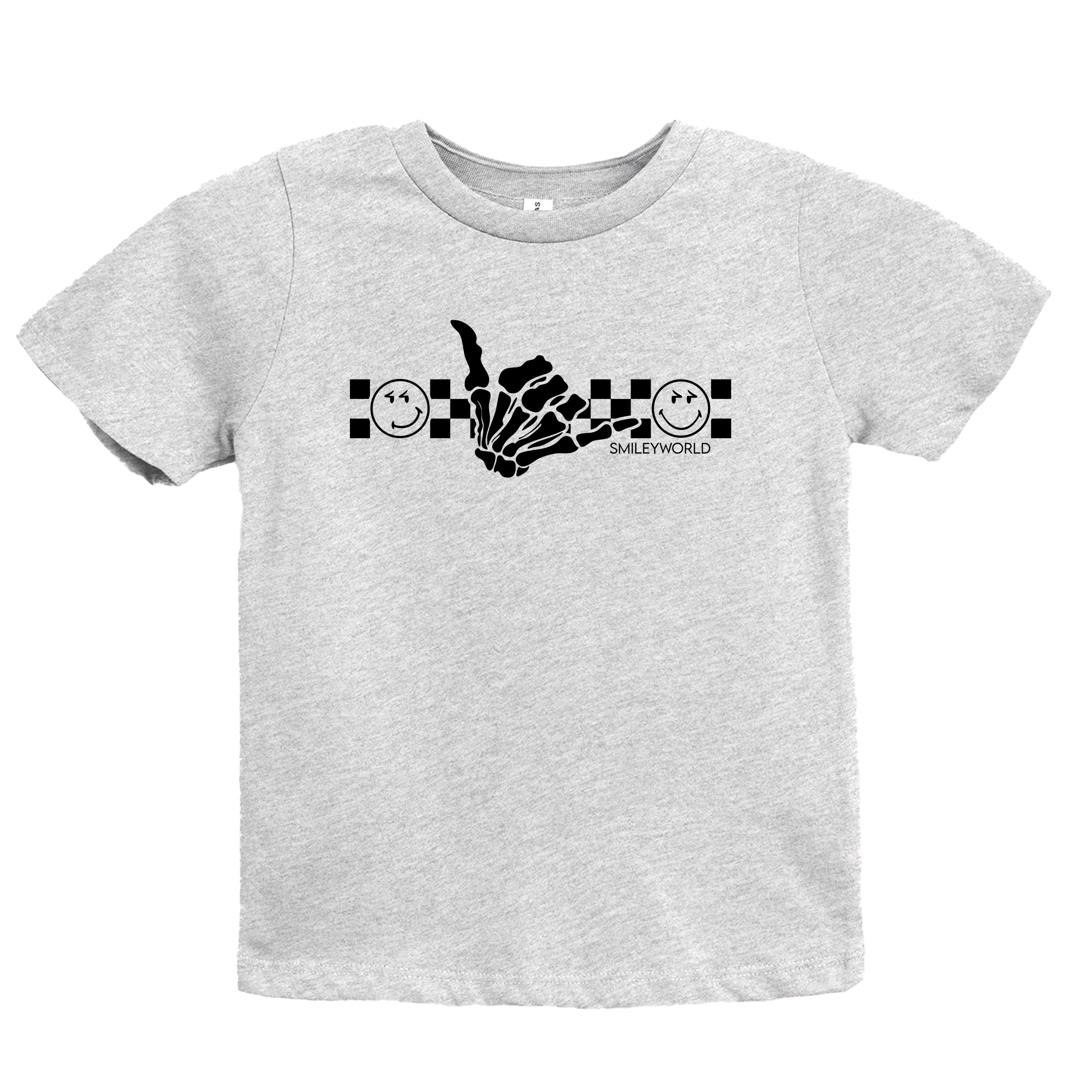 SmileyWorld Skeleton Hang Loose - Youth Short Sleeve Graphic T-Shirt and Toddler Short Sleeve Graphic T-Shirt