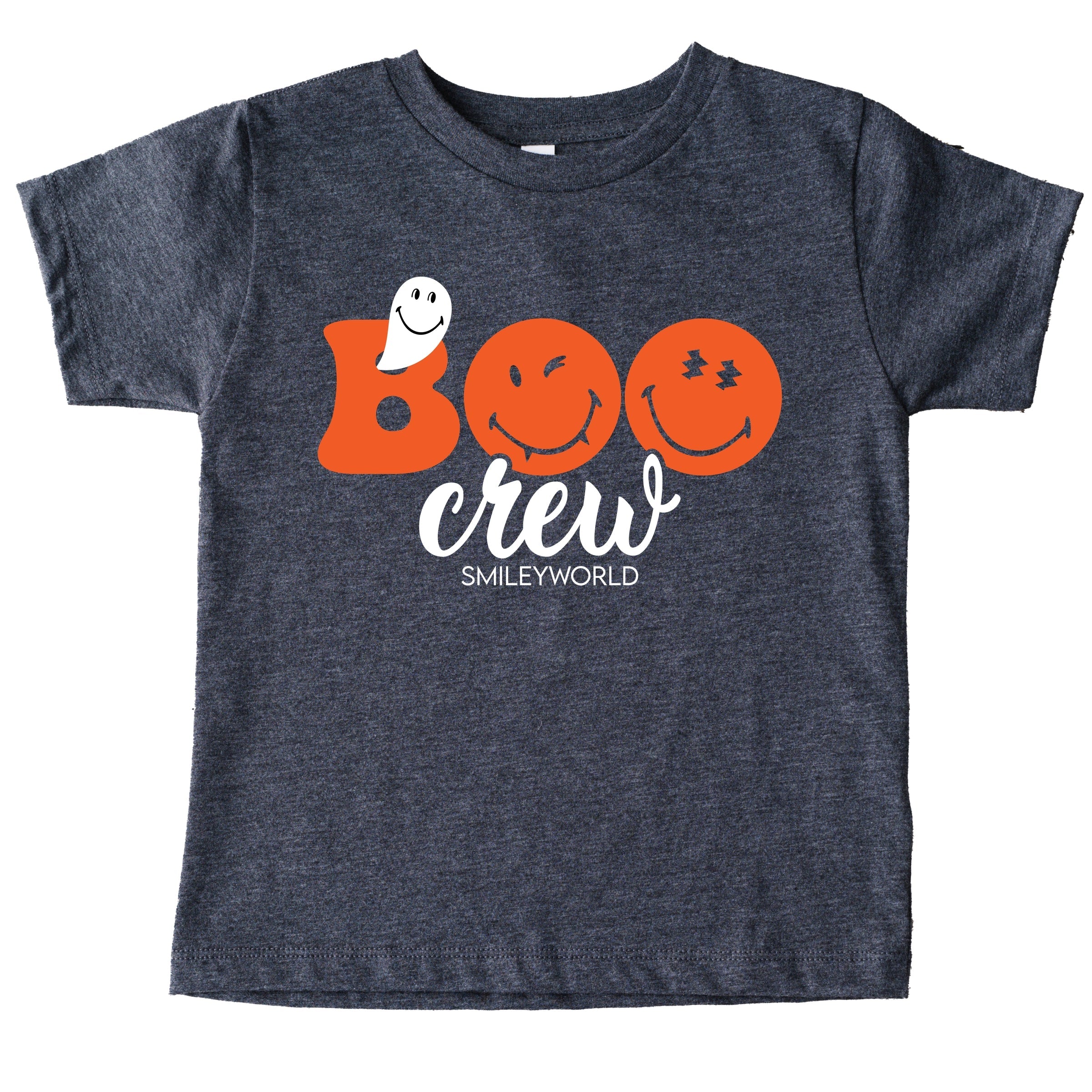 SmileyWorld Boo Crew - Youth Short Sleeve Graphic T-Shirt and Toddler Short Sleeve Graphic T-Shirt