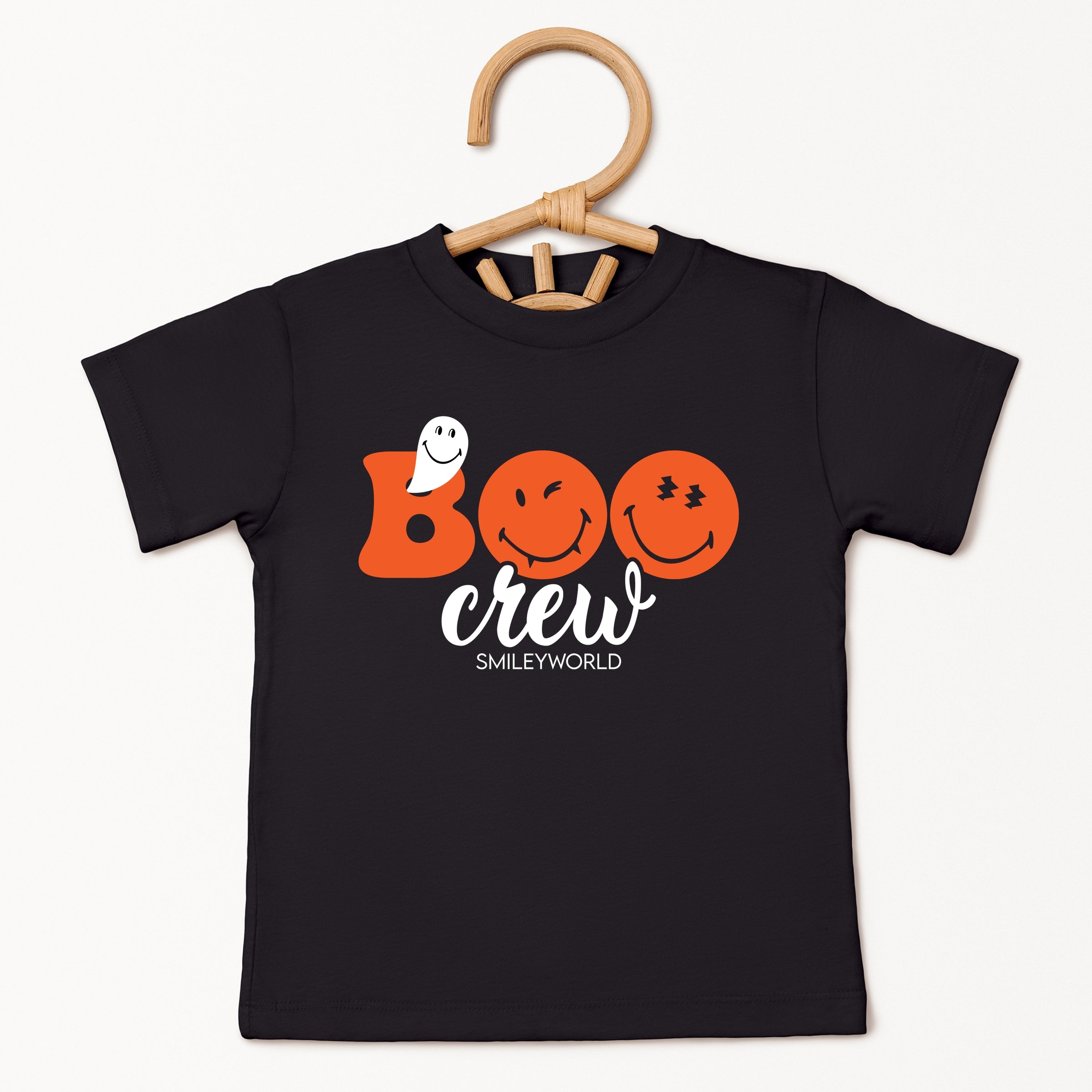 SmileyWorld Boo Crew - Youth Short Sleeve Graphic T-Shirt and Toddler Short Sleeve Graphic T-Shirt