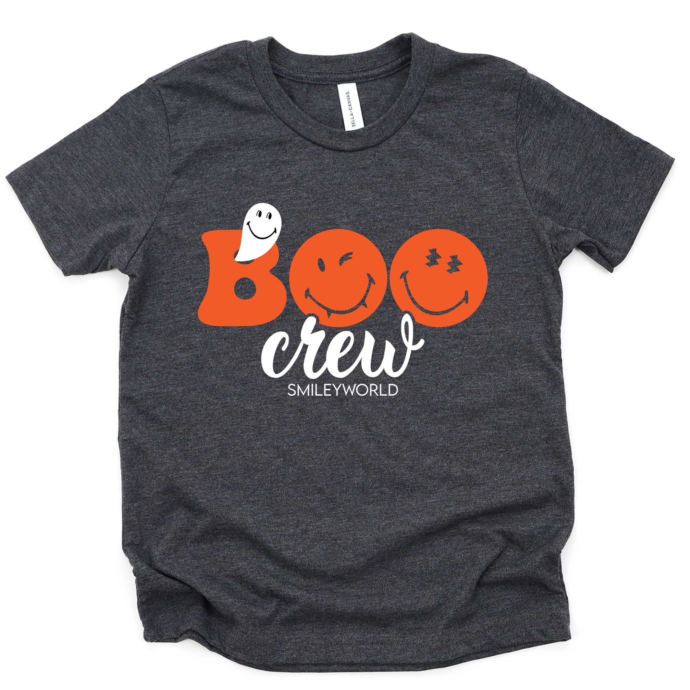 SmileyWorld Boo Crew - Youth Short Sleeve Graphic T-Shirt and Toddler Short Sleeve Graphic T-Shirt