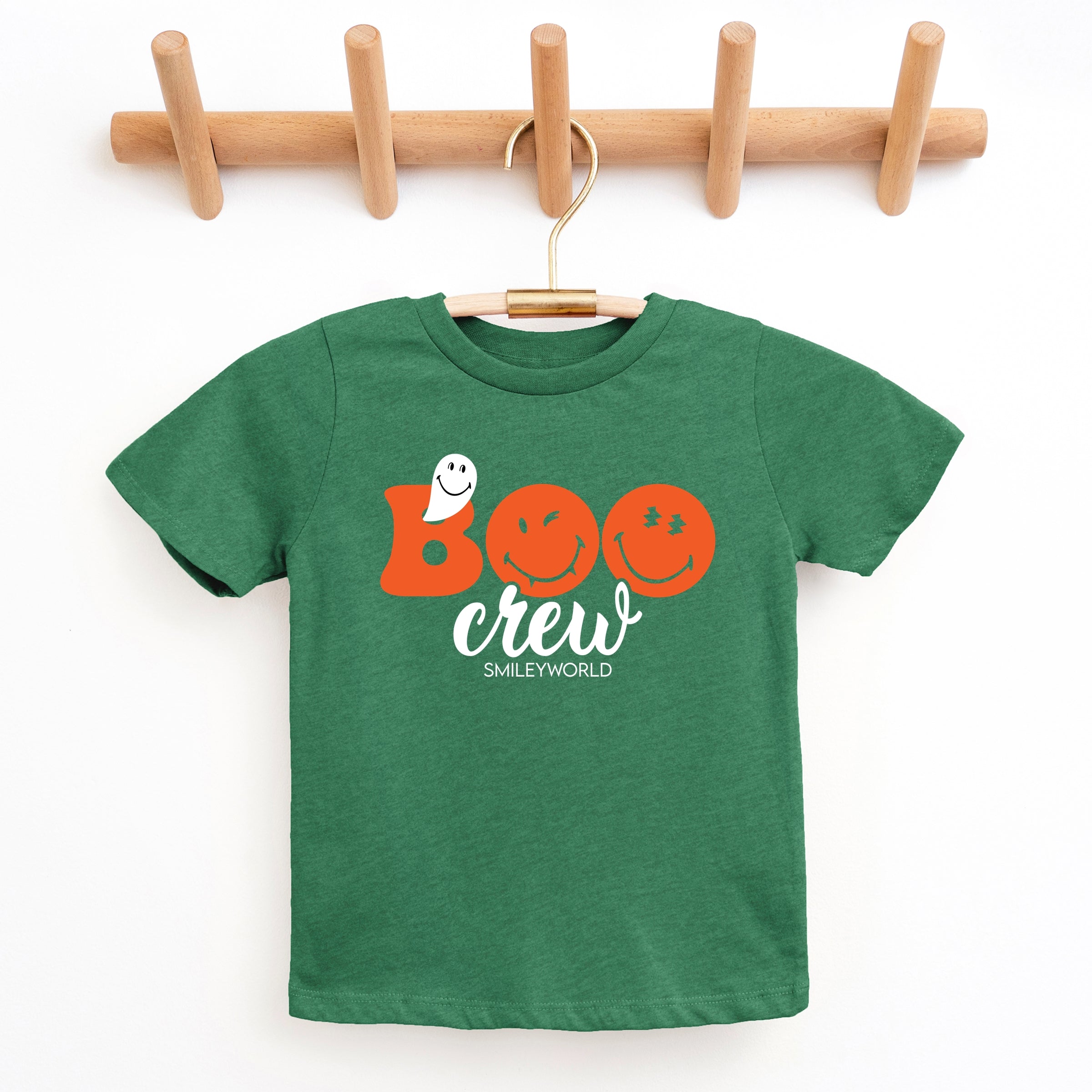 SmileyWorld Boo Crew - Youth Short Sleeve Graphic T-Shirt and Toddler Short Sleeve Graphic T-Shirt
