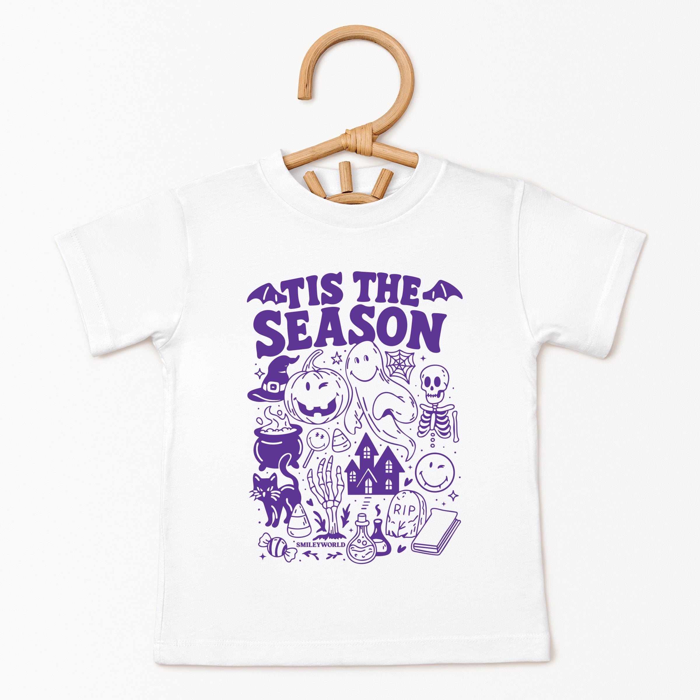SmileyWorld Tis The Season Halloween - Youth Short Sleeve Graphic T-Shirt and Toddler Short Sleeve Graphic T-Shirt