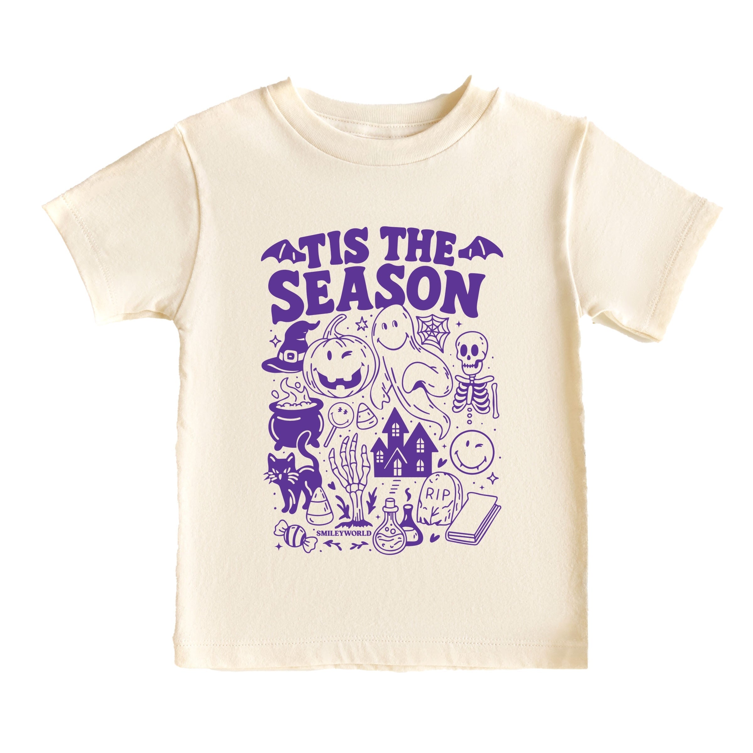 SmileyWorld Tis The Season Halloween - Youth Short Sleeve Graphic T-Shirt and Toddler Short Sleeve Graphic T-Shirt