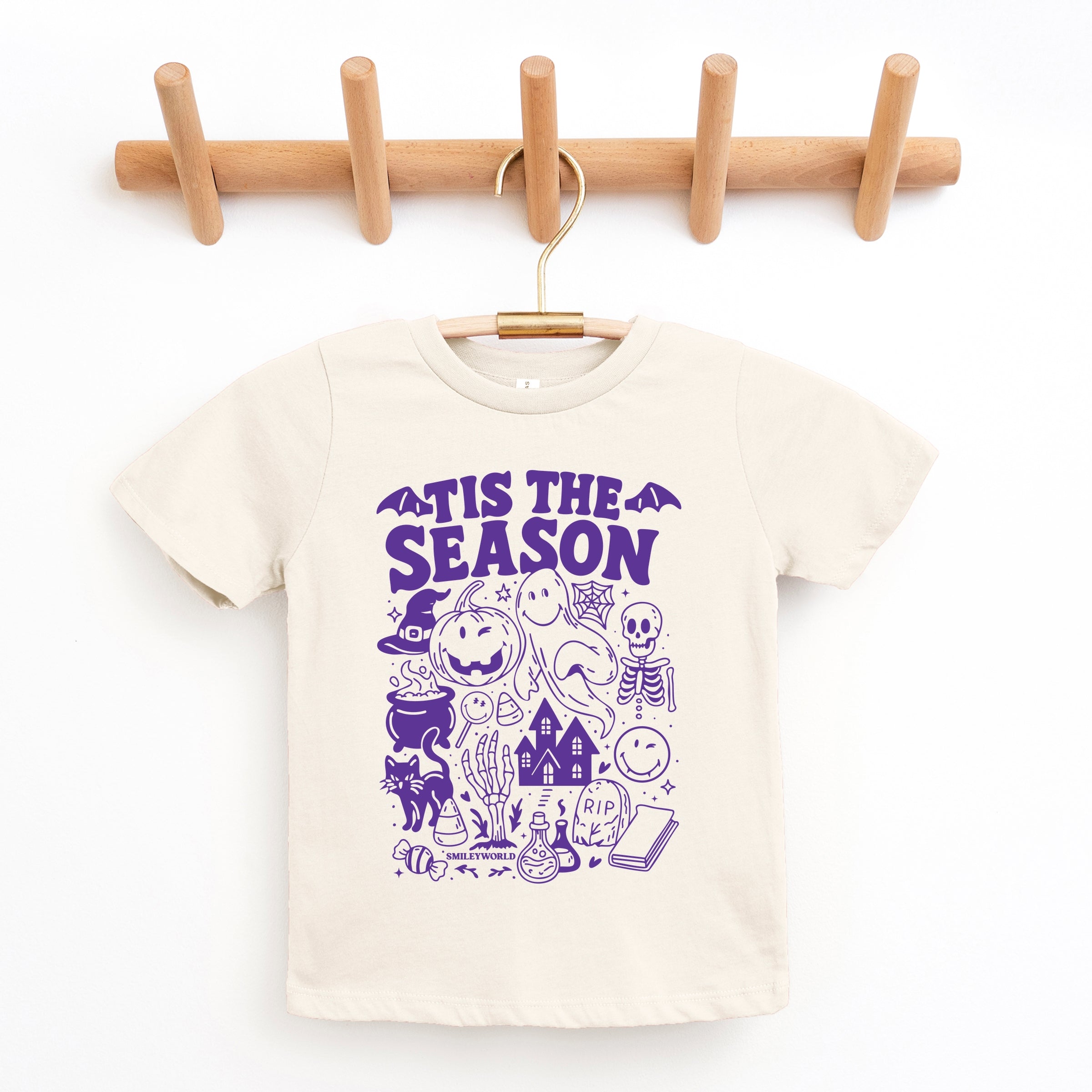 SmileyWorld Tis The Season Halloween - Youth Short Sleeve Graphic T-Shirt and Toddler Short Sleeve Graphic T-Shirt