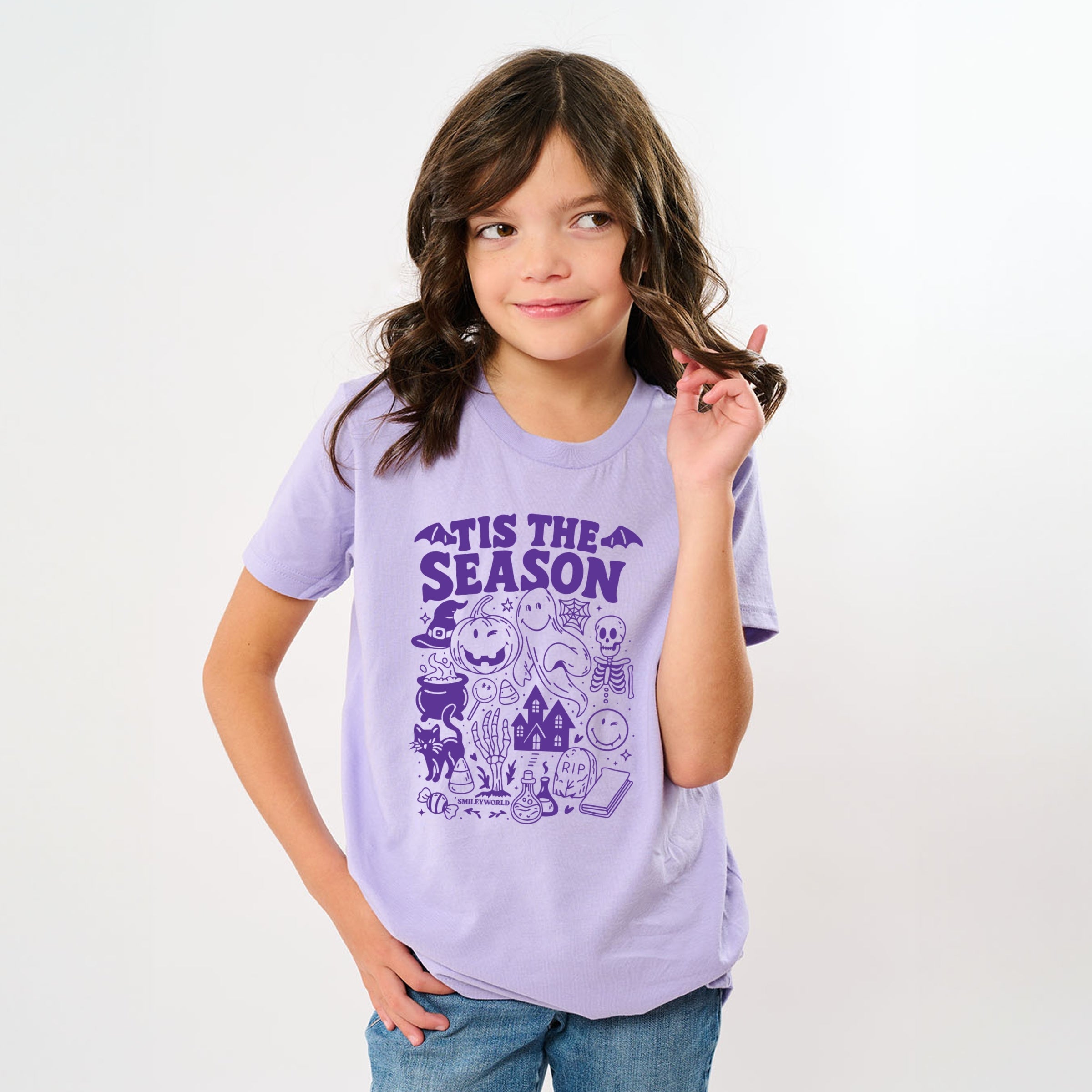 SmileyWorld Tis The Season Halloween - Youth Short Sleeve Graphic T-Shirt and Toddler Short Sleeve Graphic T-Shirt