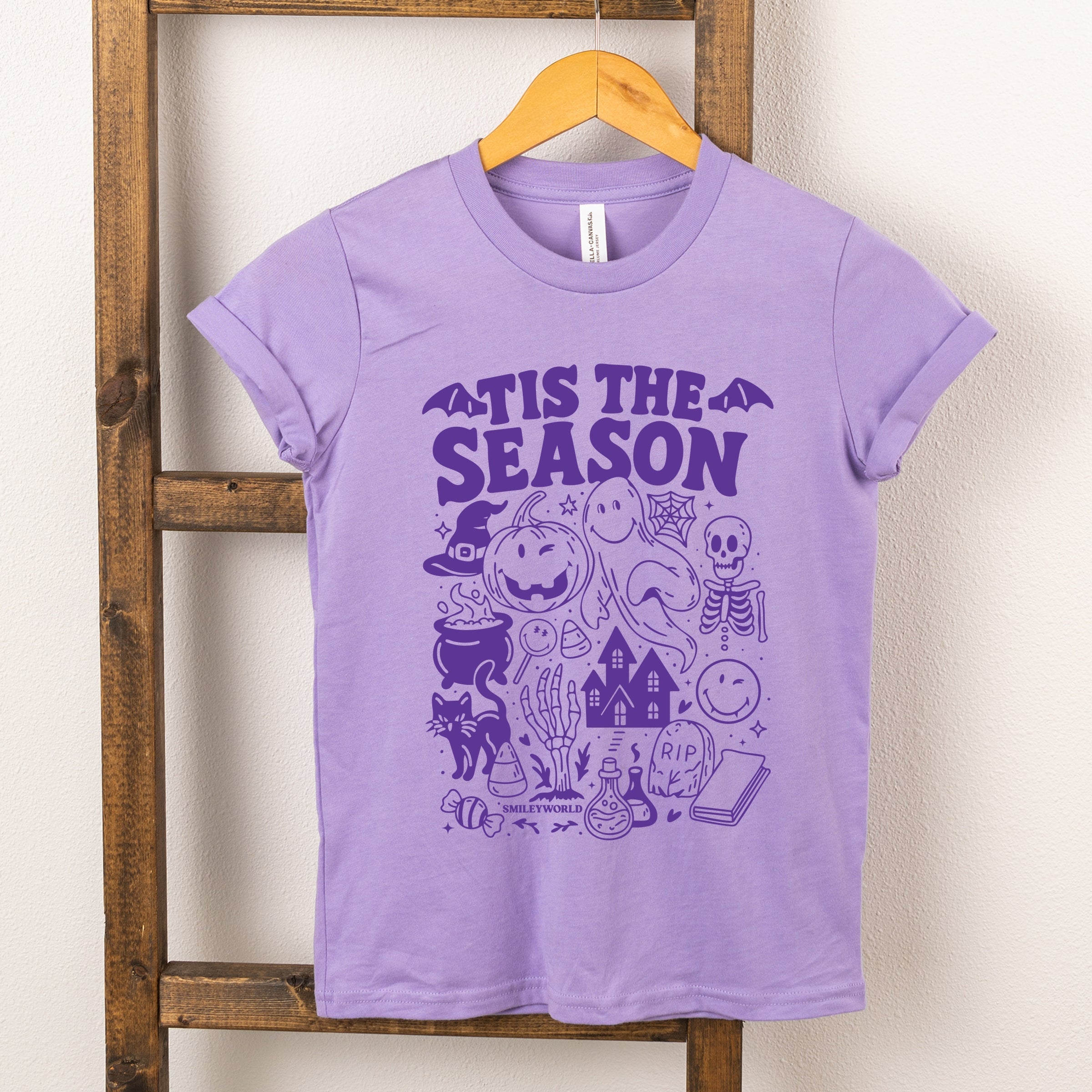 SmileyWorld Tis The Season Halloween - Youth Short Sleeve Graphic T-Shirt and Toddler Short Sleeve Graphic T-Shirt