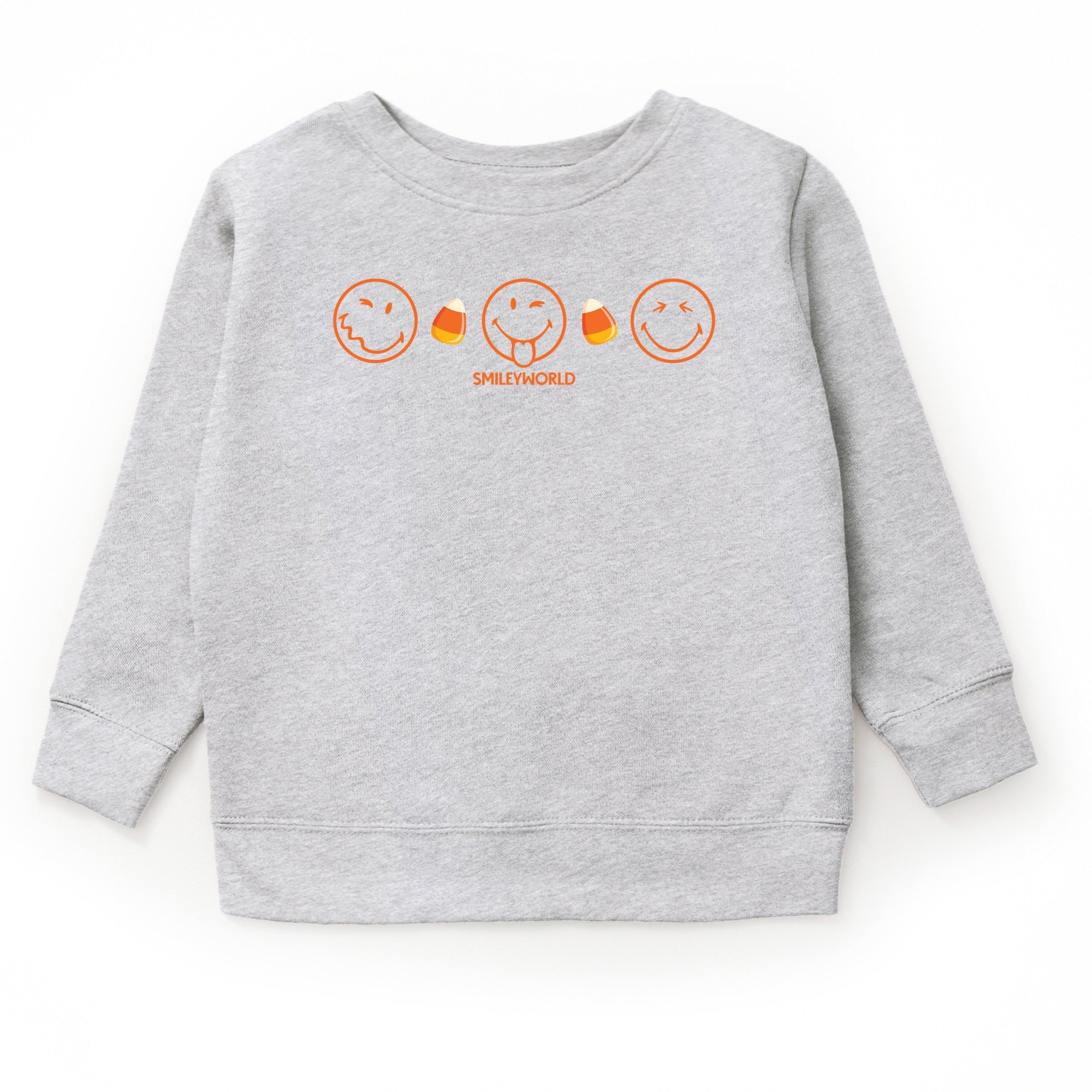 SmileyWorld Candy Corn Outlines - Toddler Graphic Sweatshirt and Youth Graphic Sweatshirt