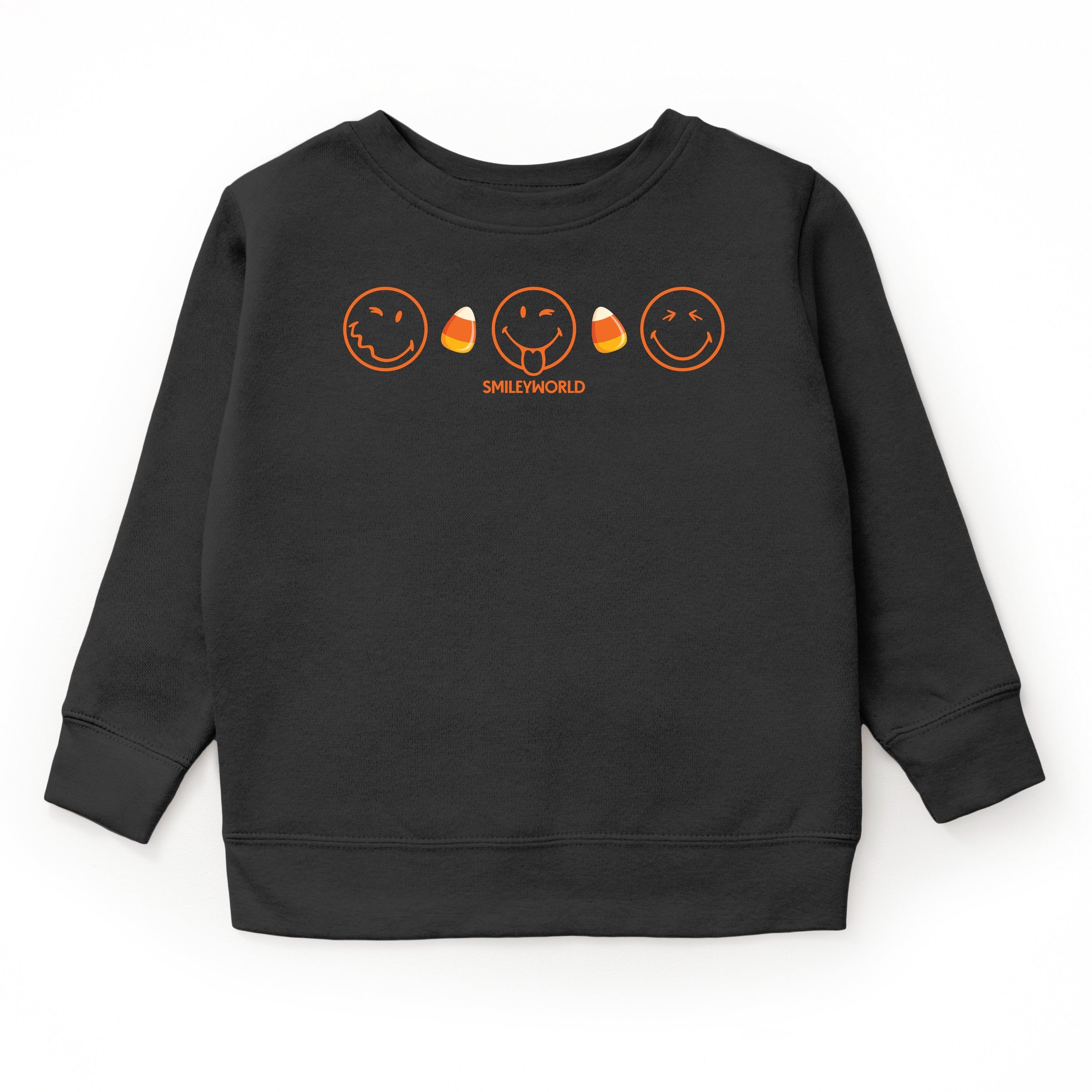 SmileyWorld Candy Corn Outlines - Toddler Graphic Sweatshirt and Youth Graphic Sweatshirt