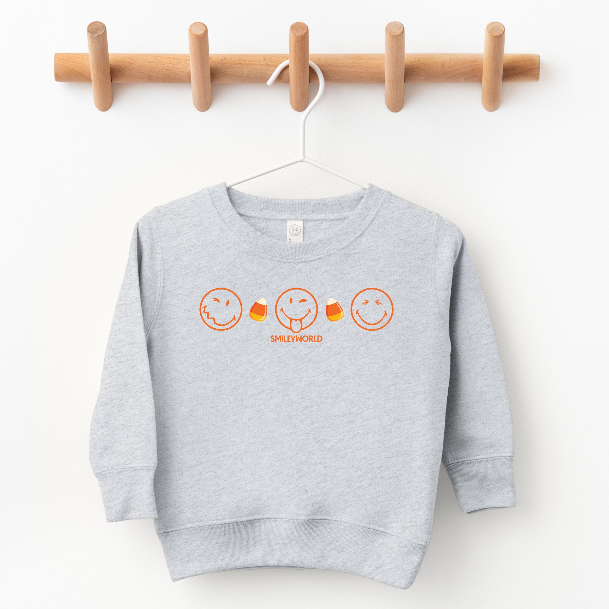 SmileyWorld Candy Corn Outlines - Toddler Graphic Sweatshirt and Youth Graphic Sweatshirt
