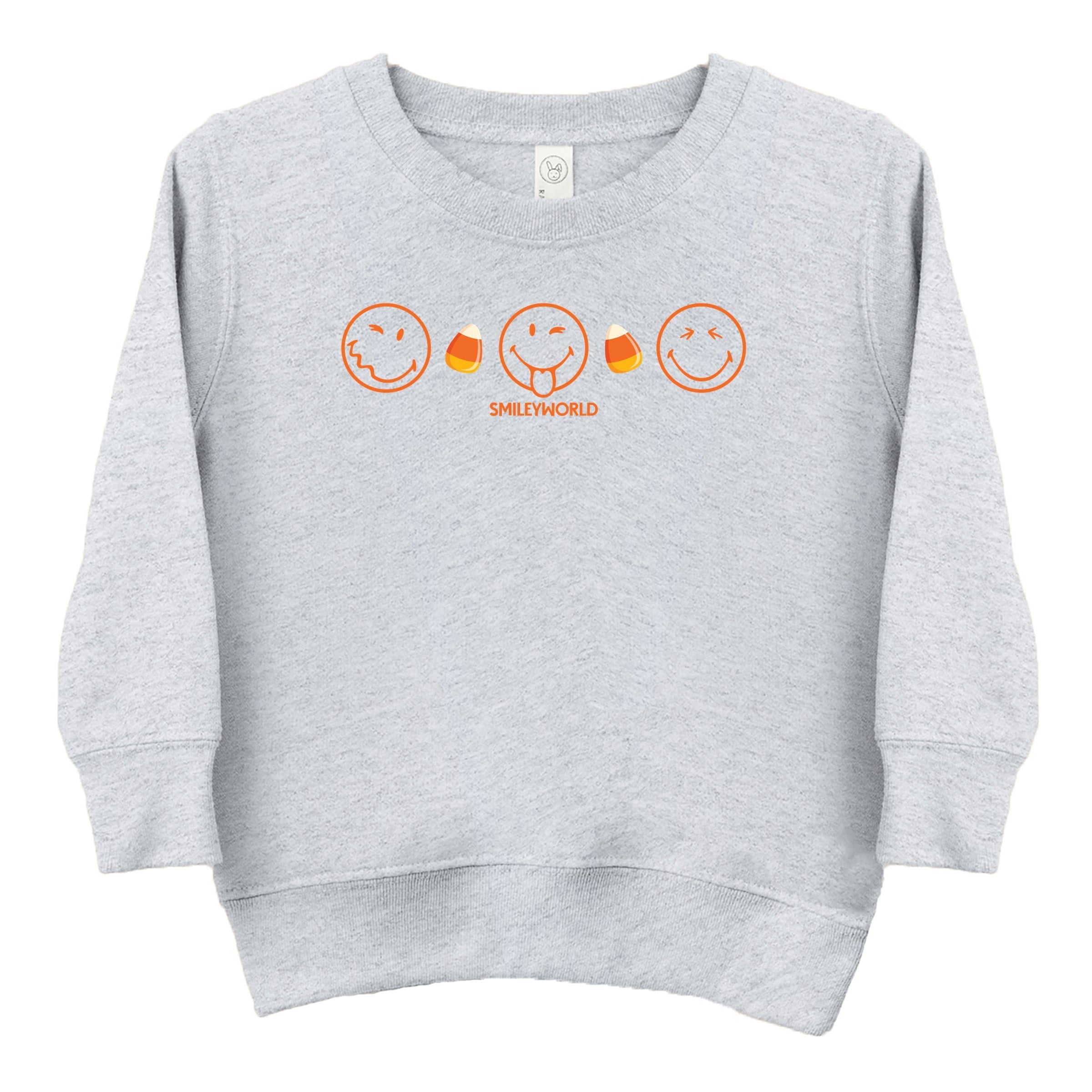 SmileyWorld Candy Corn Outlines - Toddler Graphic Sweatshirt and Youth Graphic Sweatshirt