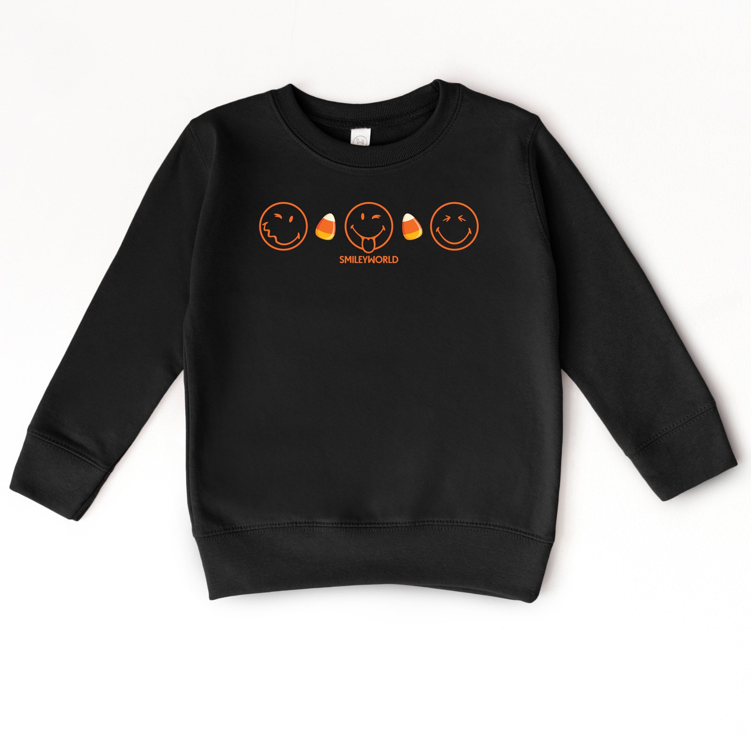 SmileyWorld Candy Corn Outlines - Toddler Graphic Sweatshirt and Youth Graphic Sweatshirt