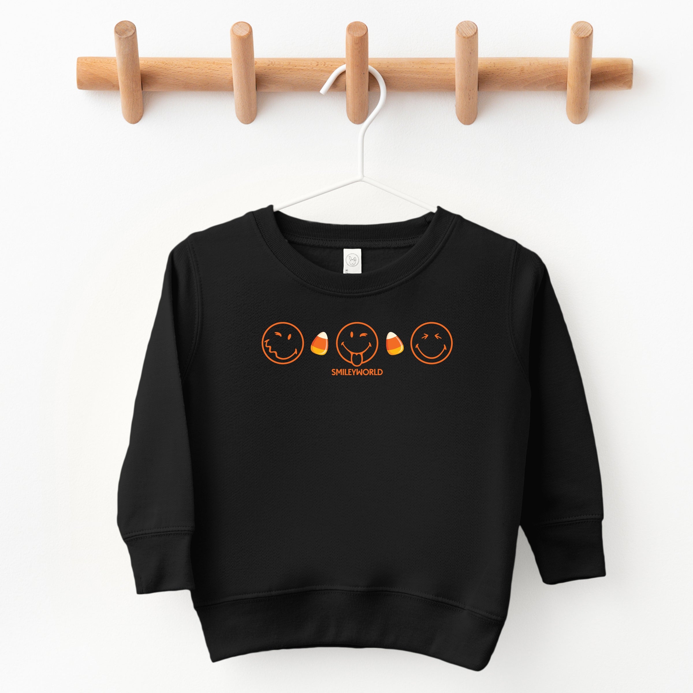 SmileyWorld Candy Corn Outlines - Toddler Graphic Sweatshirt and Youth Graphic Sweatshirt