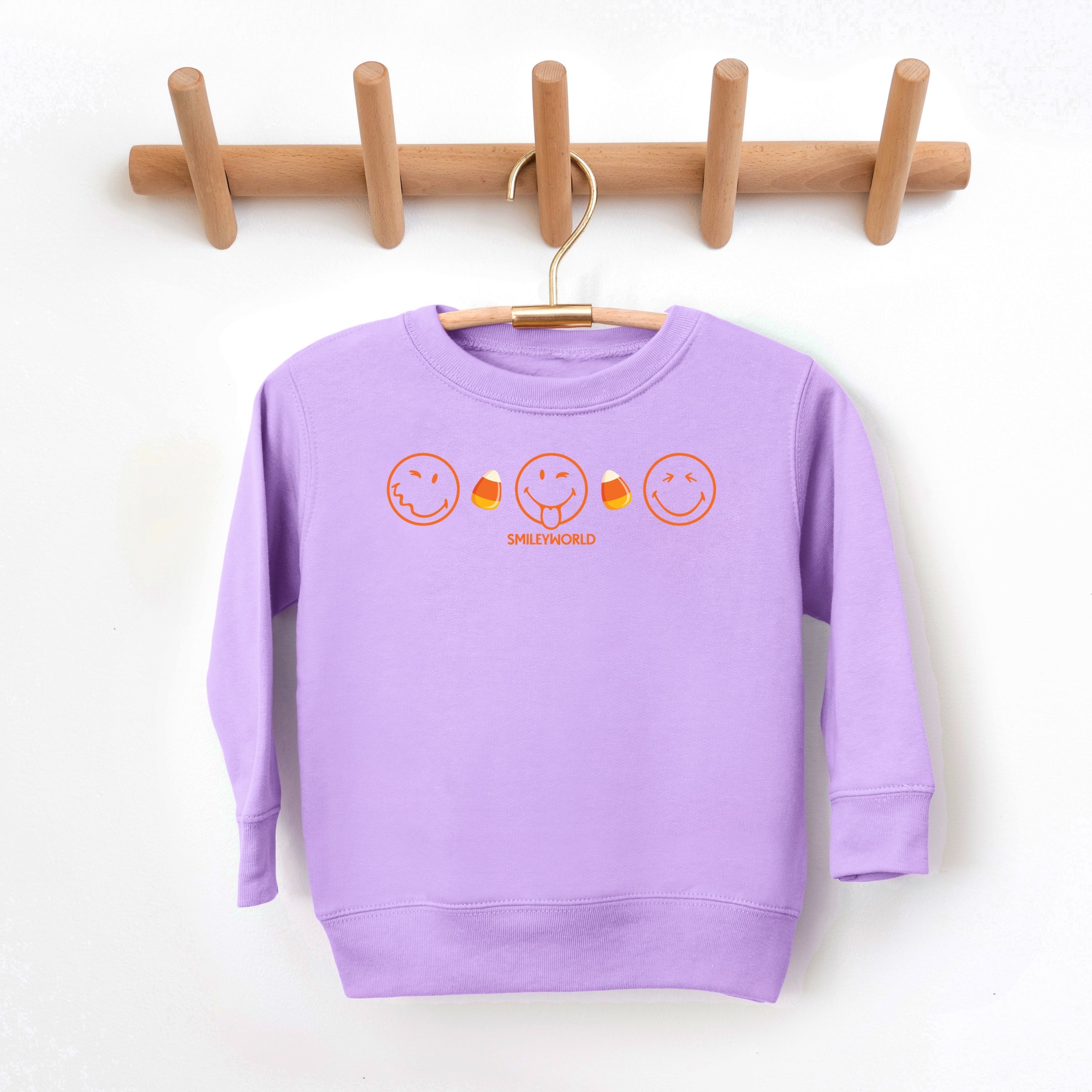 SmileyWorld Candy Corn Outlines - Toddler Graphic Sweatshirt and Youth Graphic Sweatshirt