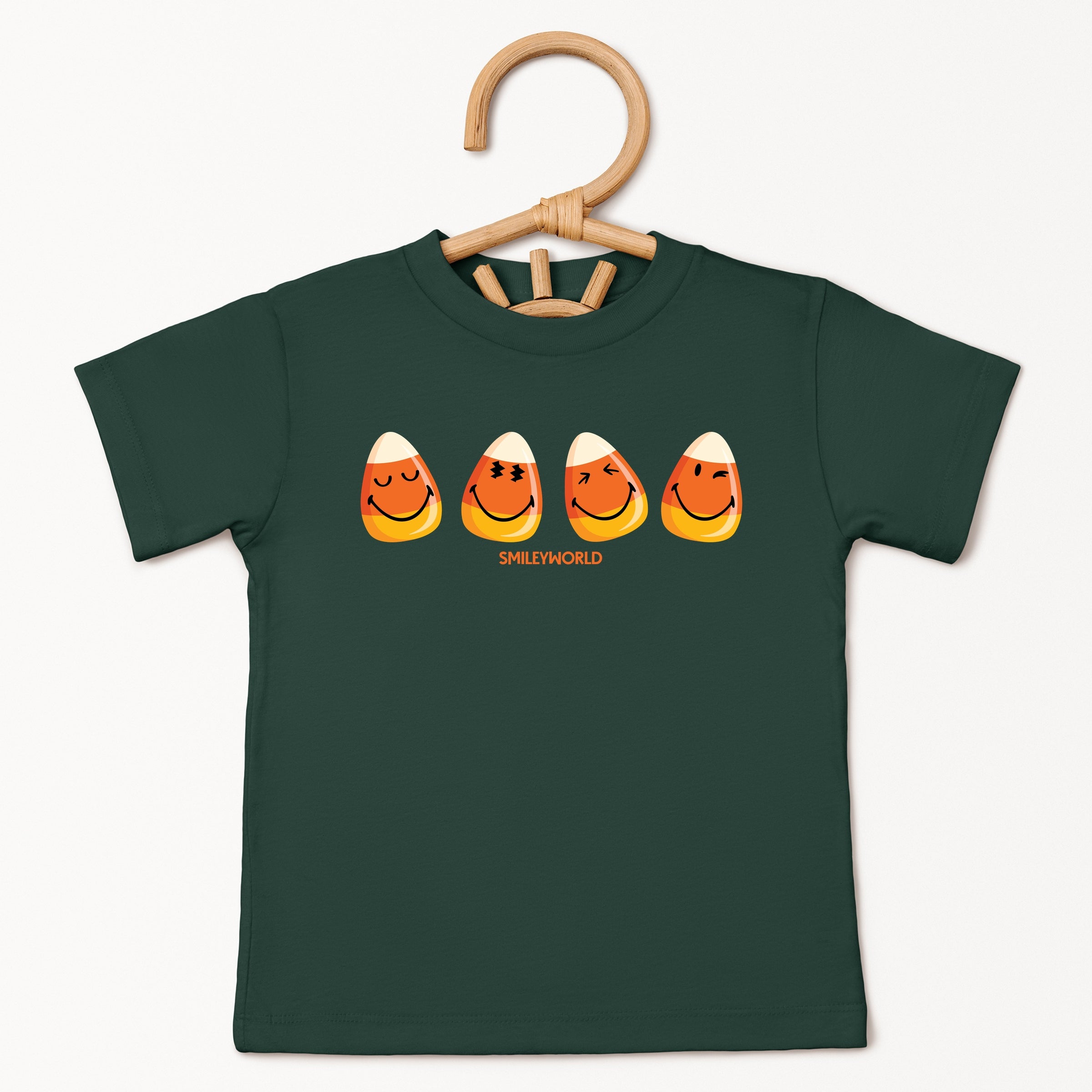 SmileyWorld Candy Corn Smiles - Youth Short Sleeve Graphic T-Shirt and Toddler Short Sleeve Graphic T-Shirt