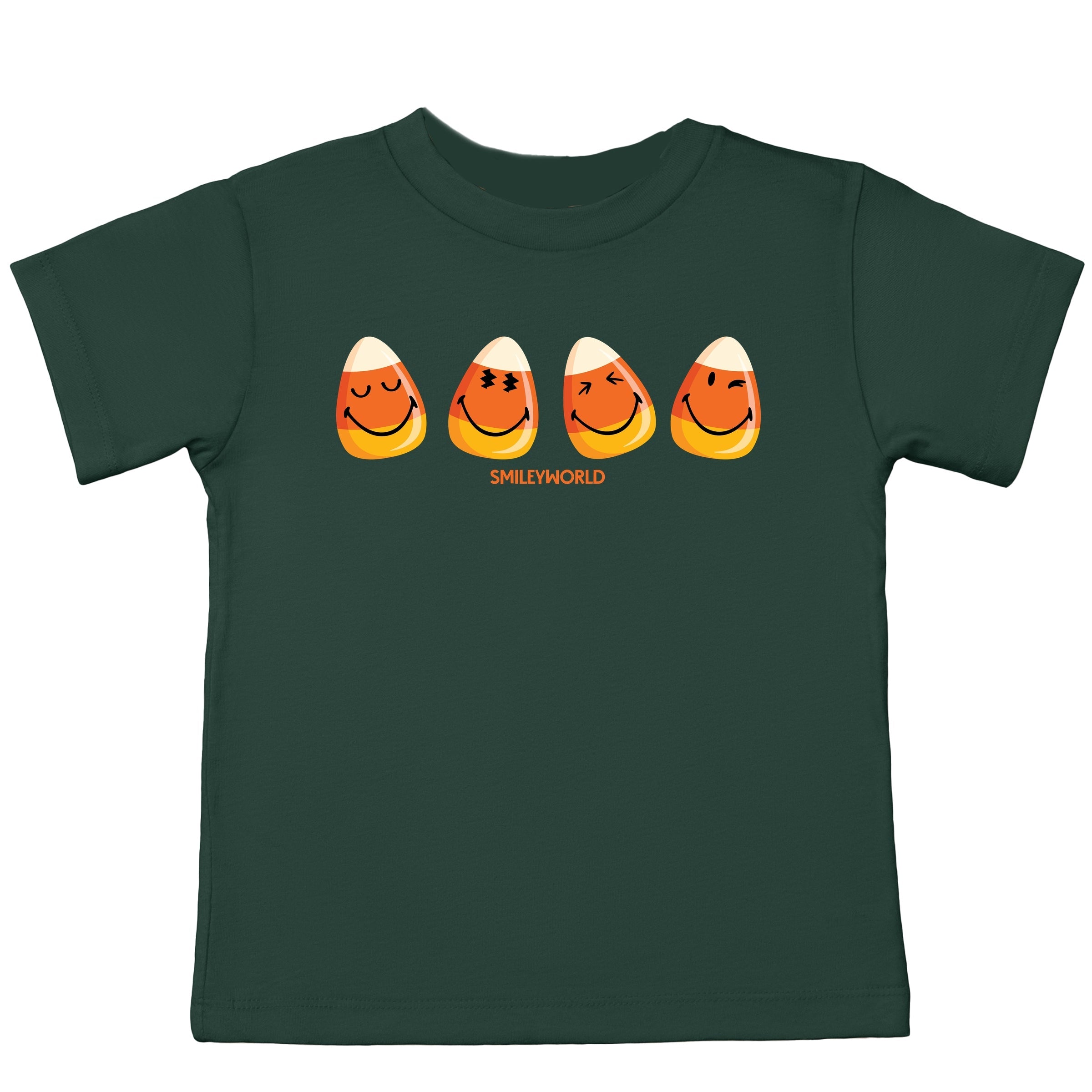 SmileyWorld Candy Corn Smiles - Youth Short Sleeve Graphic T-Shirt and Toddler Short Sleeve Graphic T-Shirt