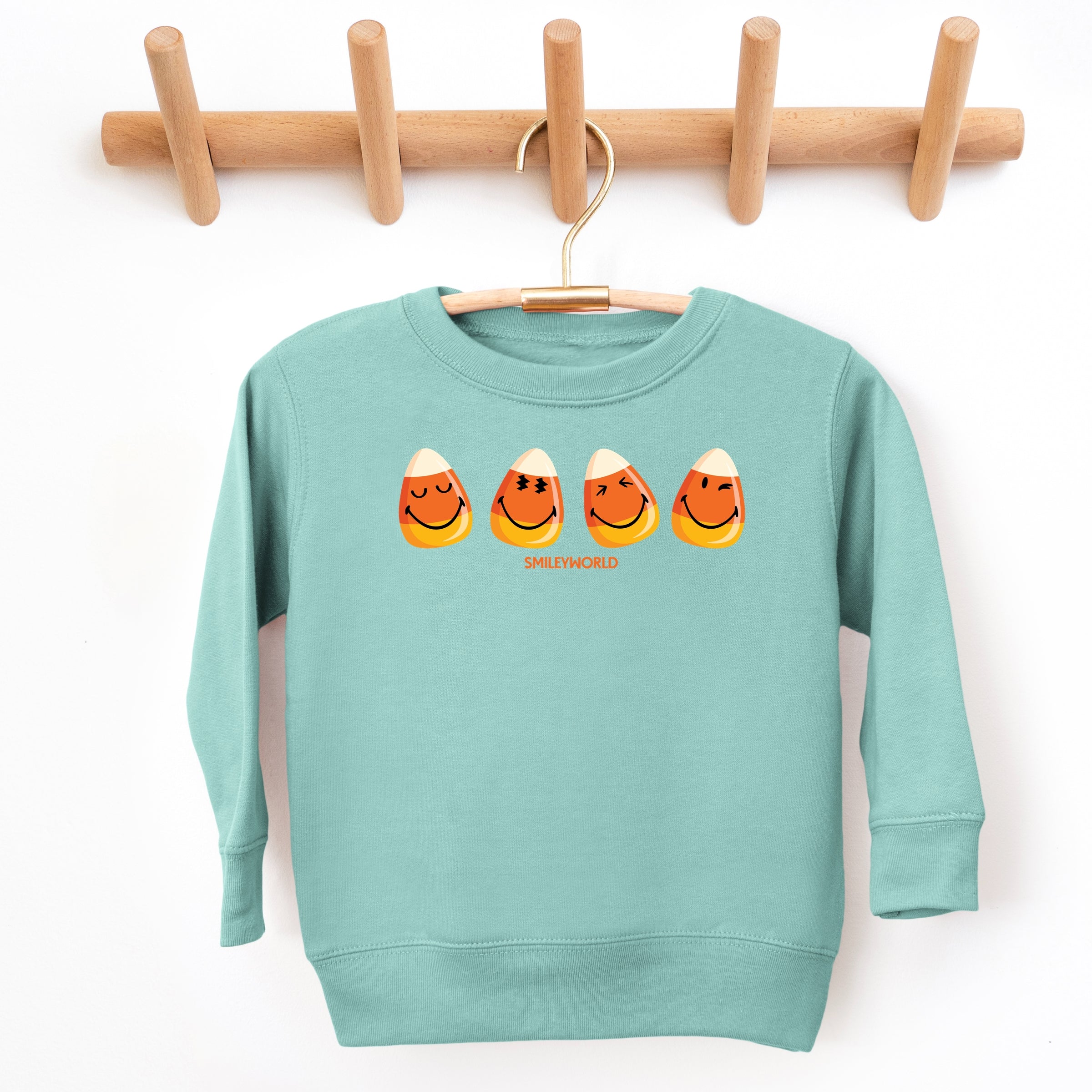 SmileyWorld Candy Corn Smiles - Toddler Graphic Sweatshirt and Youth Graphic Sweatshirt
