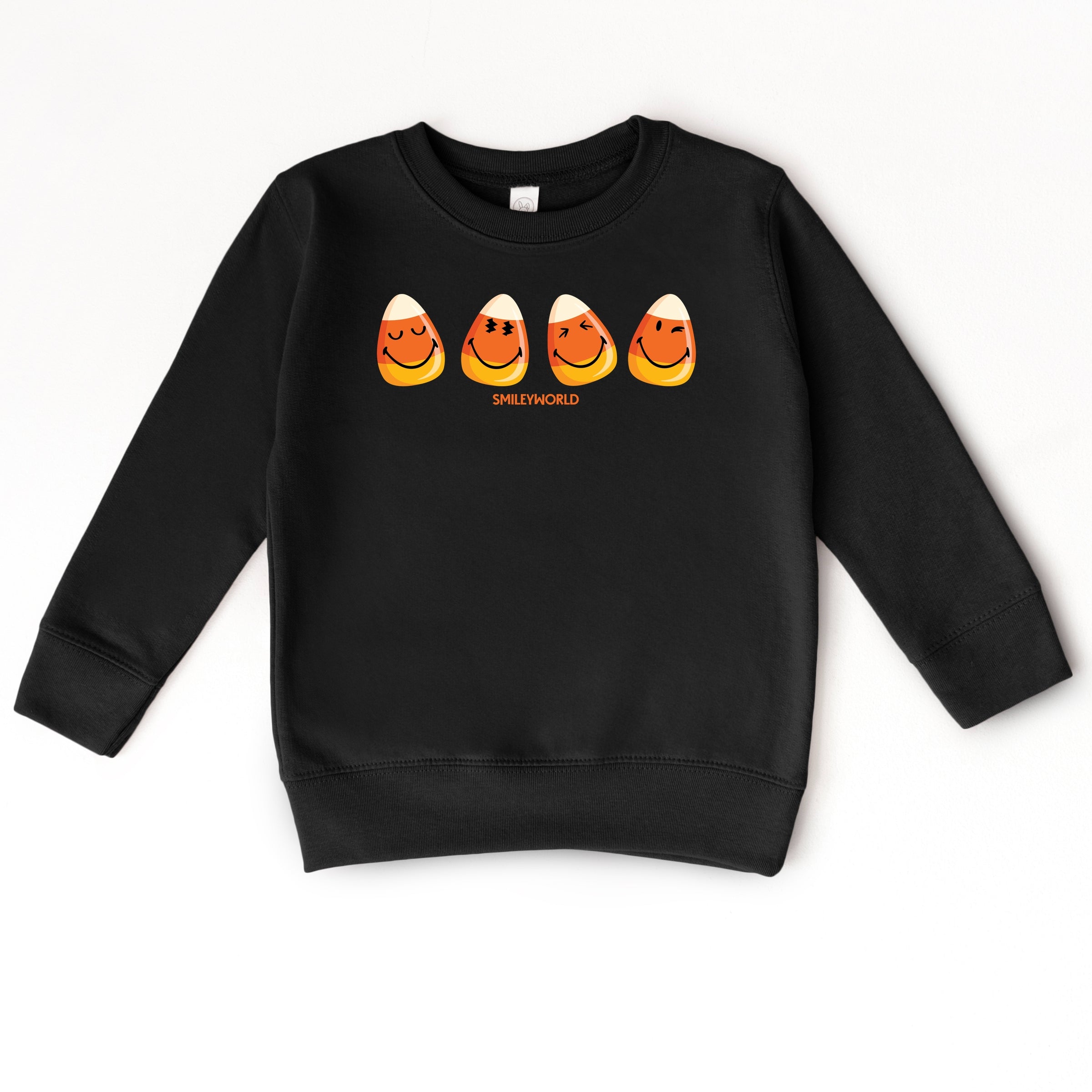 SmileyWorld Candy Corn Smiles - Toddler Graphic Sweatshirt and Youth Graphic Sweatshirt