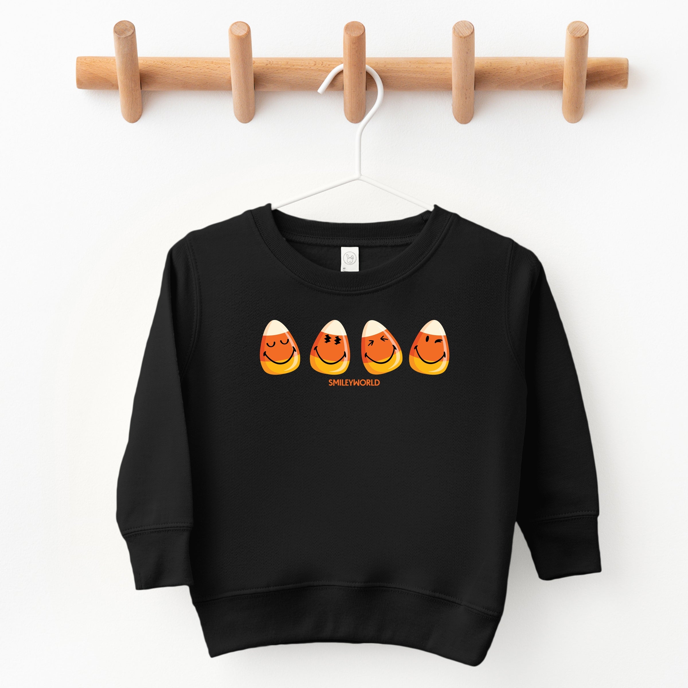 SmileyWorld Candy Corn Smiles - Toddler Graphic Sweatshirt and Youth Graphic Sweatshirt