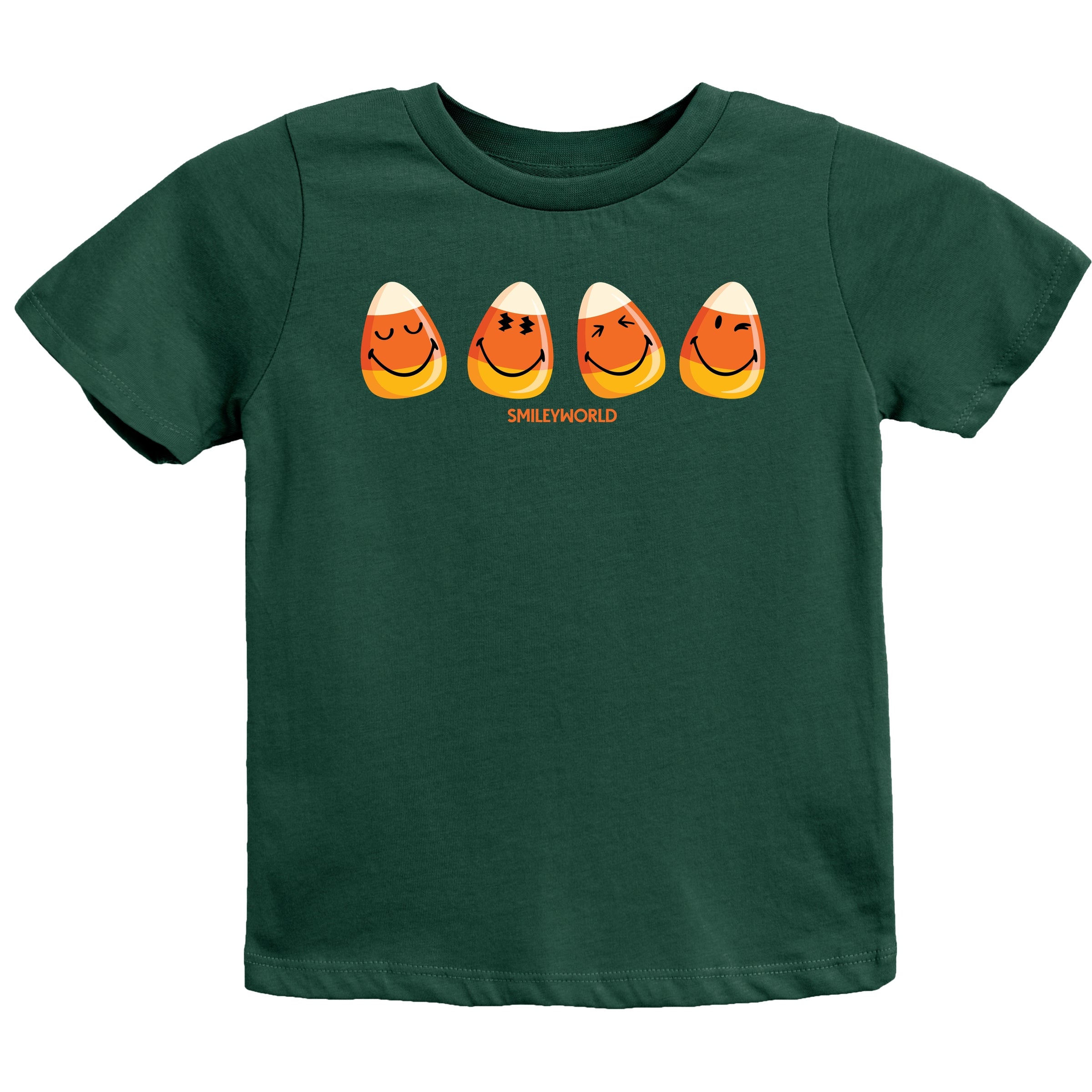 SmileyWorld Candy Corn Smiles - Youth Short Sleeve Graphic T-Shirt and Toddler Short Sleeve Graphic T-Shirt