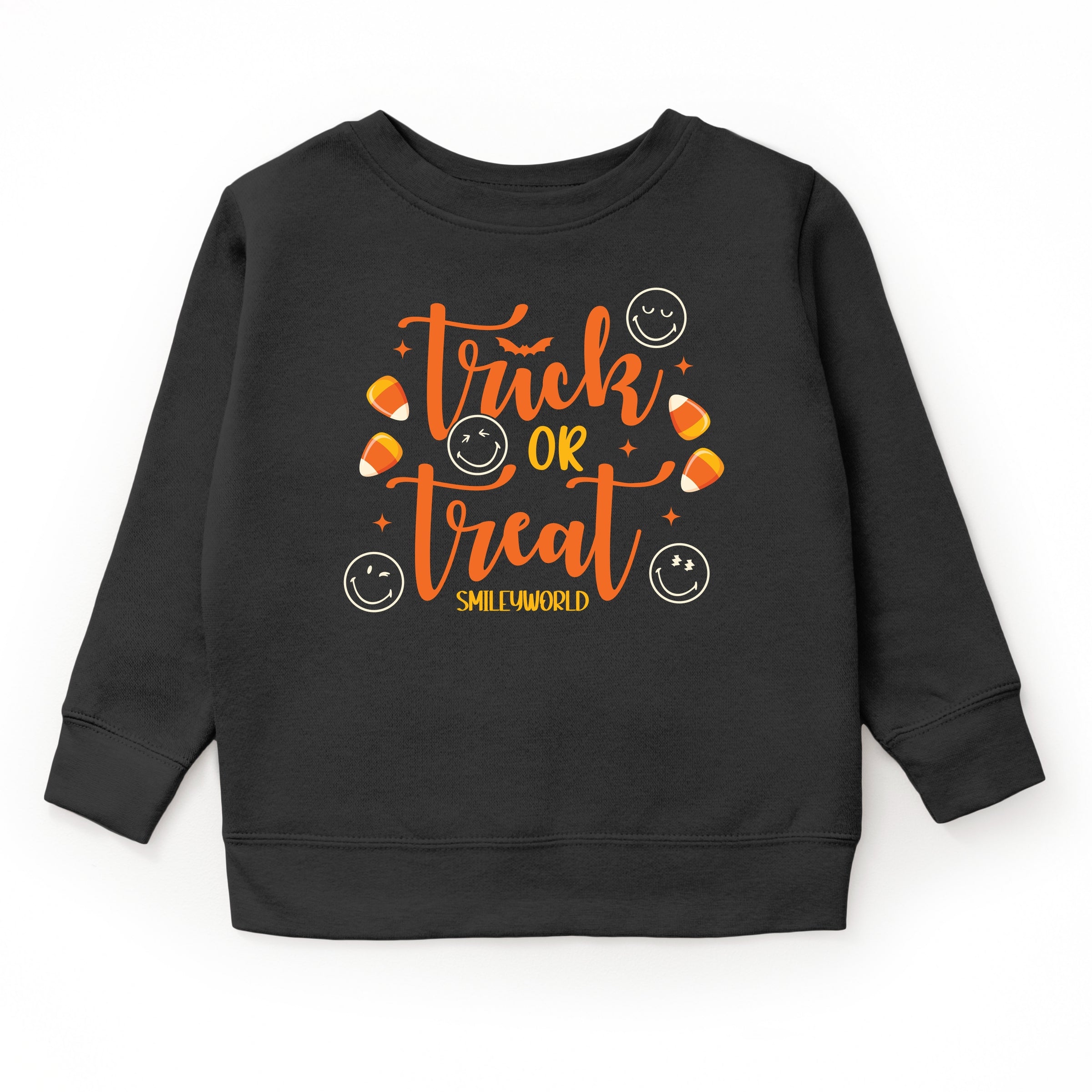 SmileyWorld Trick or Treat Candy - Toddler Graphic Sweatshirt and Youth Graphic Sweatshirt