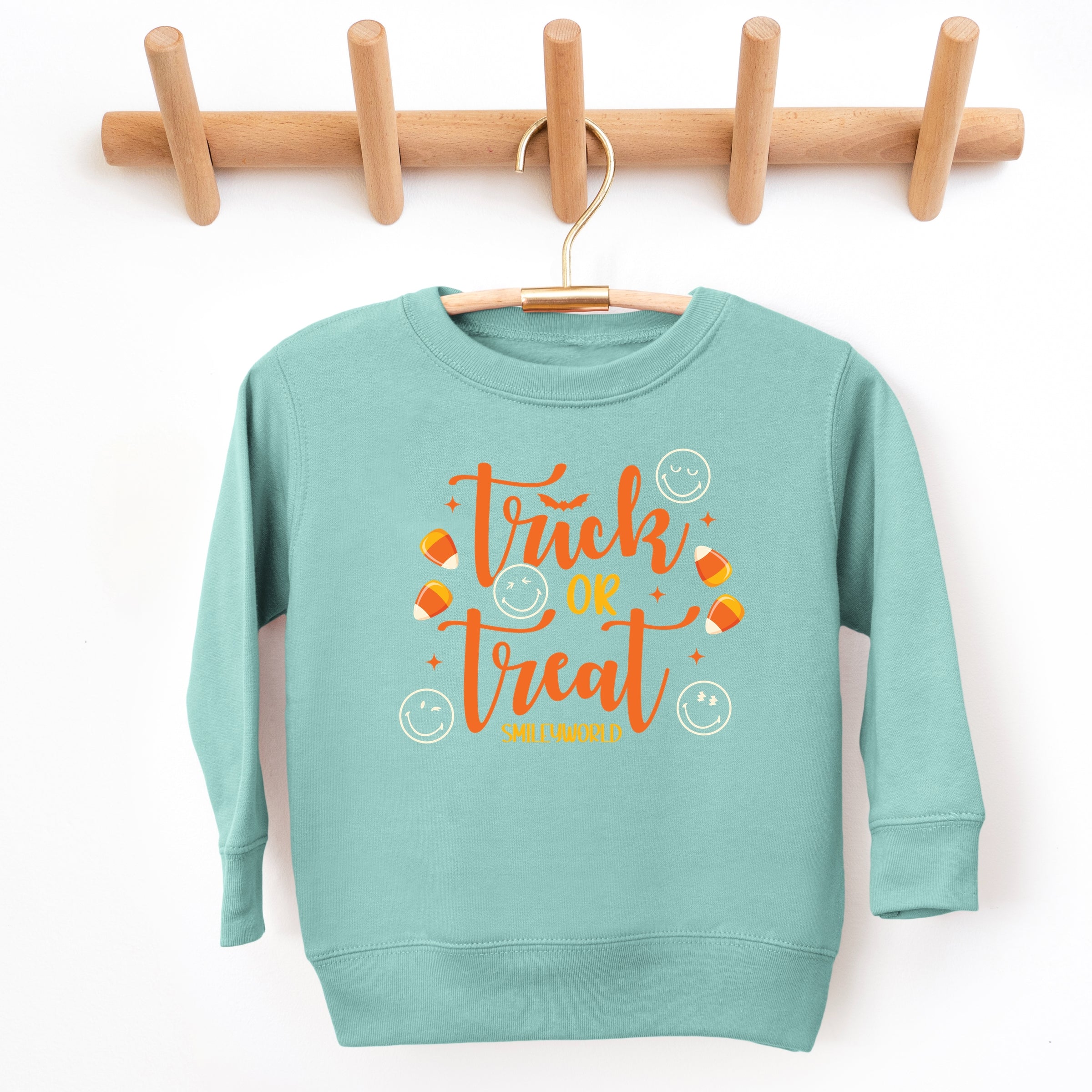 SmileyWorld Trick or Treat Candy - Toddler Graphic Sweatshirt and Youth Graphic Sweatshirt