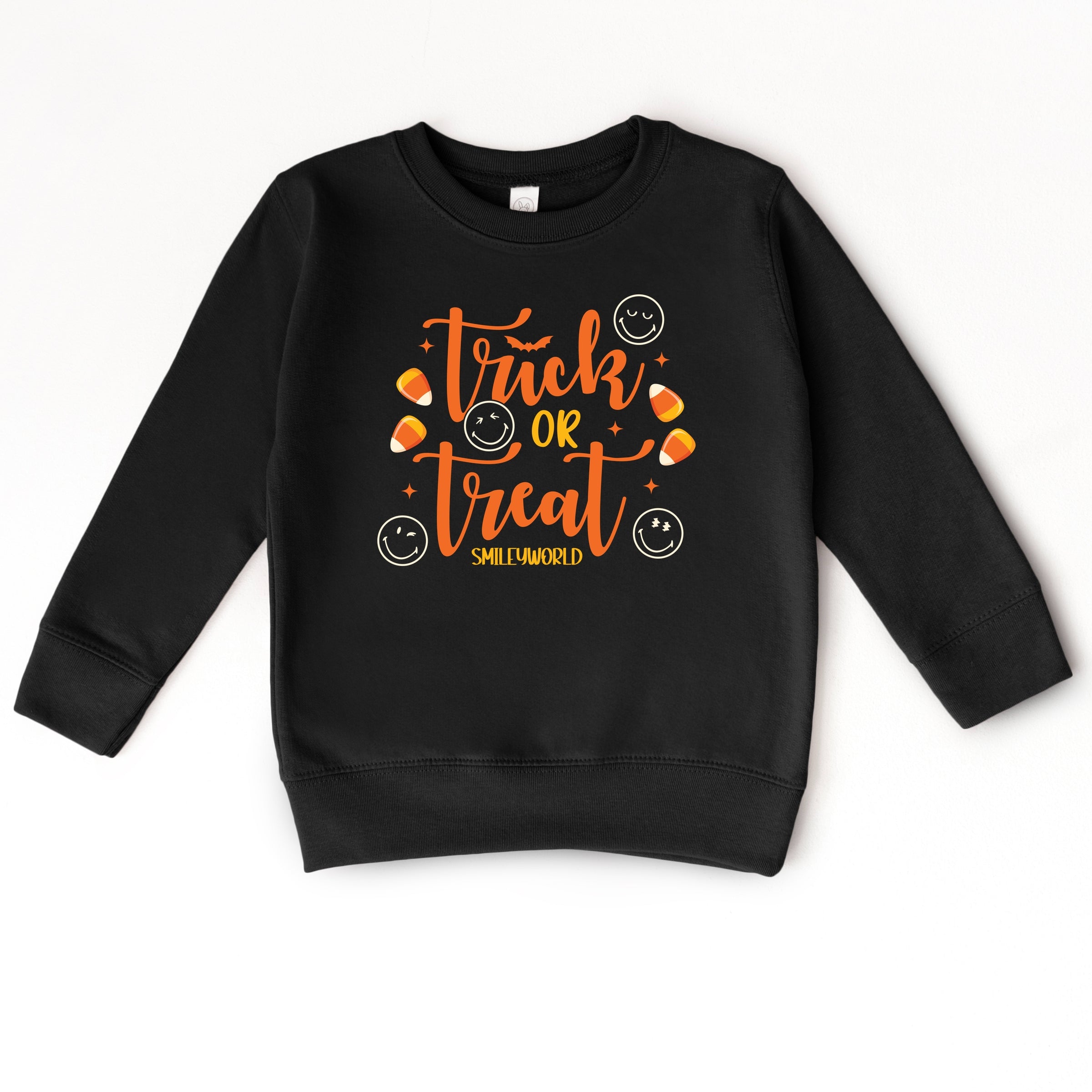 SmileyWorld Trick or Treat Candy - Toddler Graphic Sweatshirt and Youth Graphic Sweatshirt