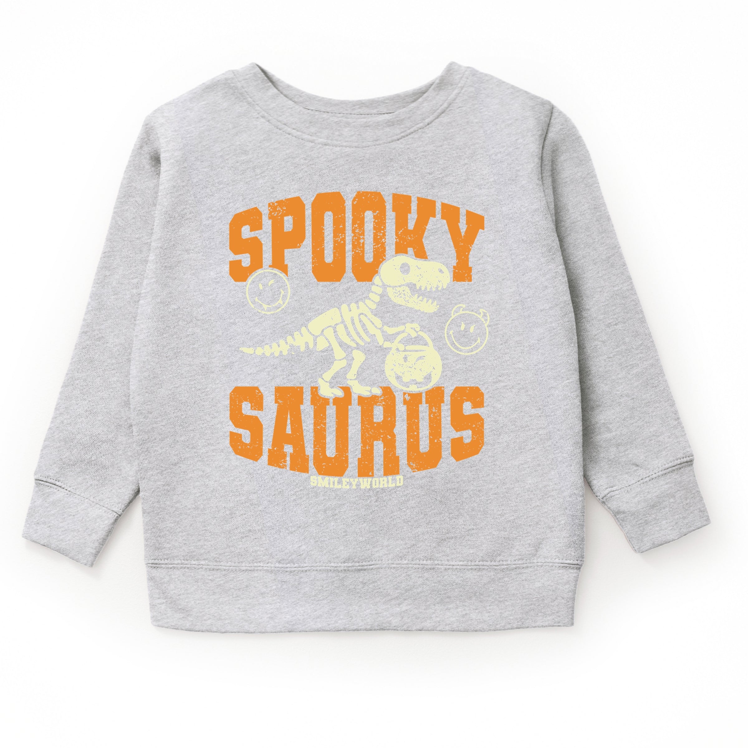 SmileyWorld Spooky Saurus - Toddler Graphic Sweatshirt and Youth Graphic Sweatshirt