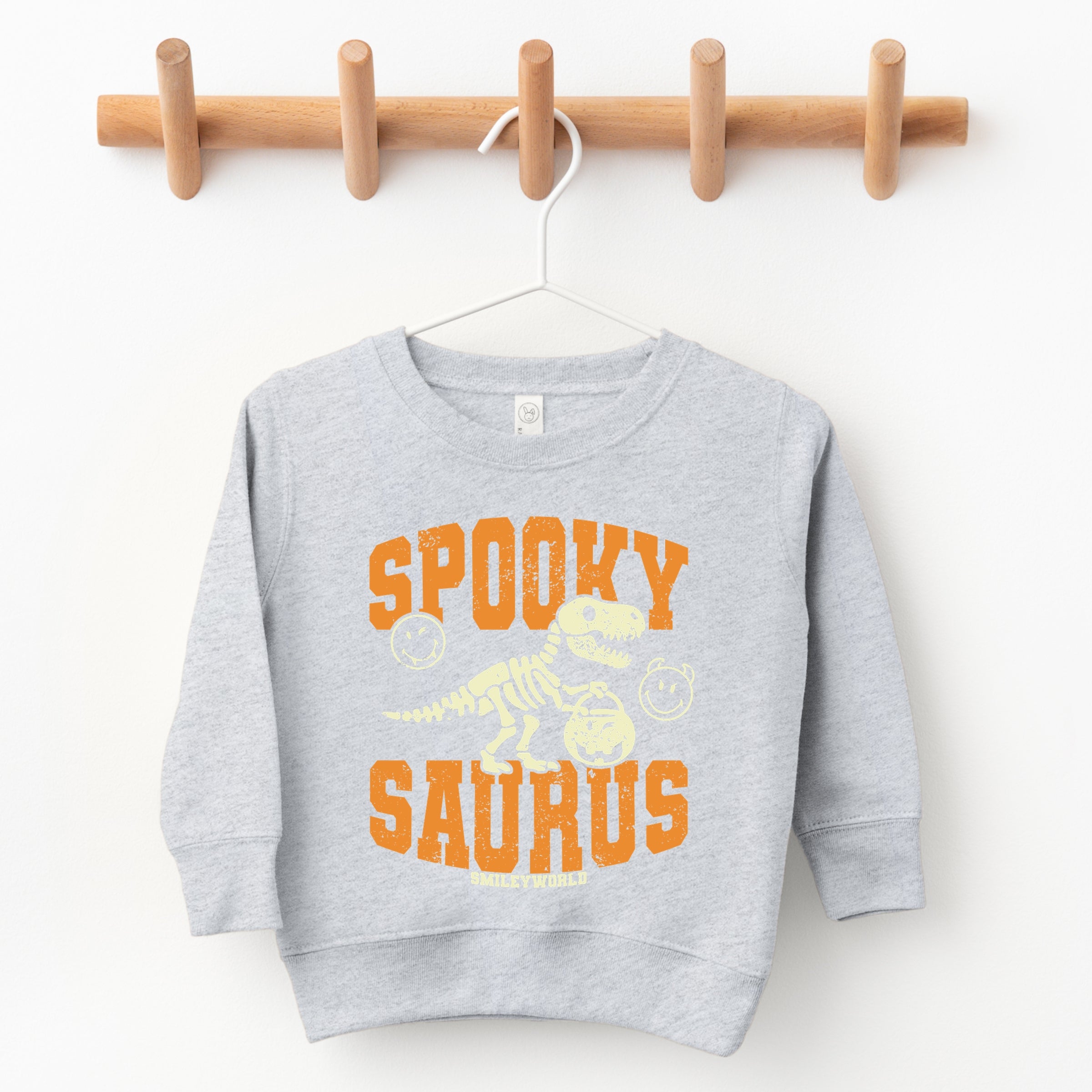 SmileyWorld Spooky Saurus - Toddler Graphic Sweatshirt and Youth Graphic Sweatshirt