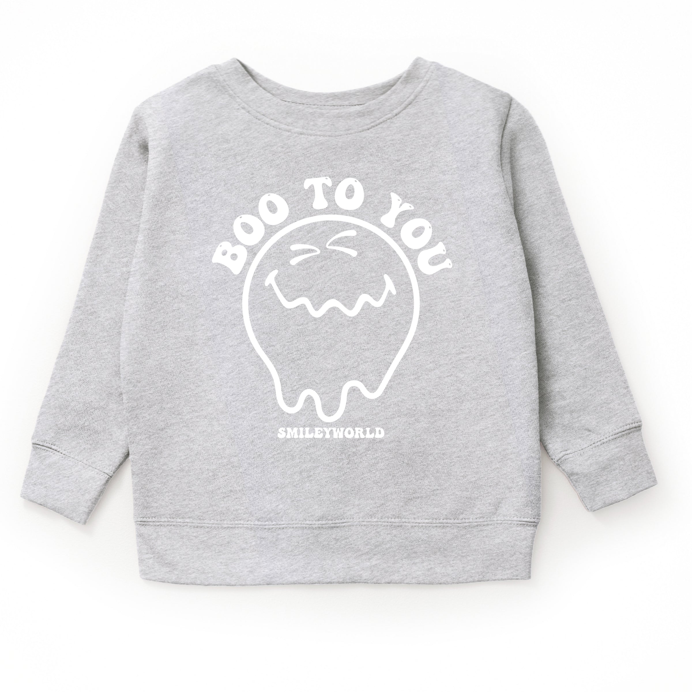 SmileyWorld Boo To You - Toddler Graphic Sweatshirt and Youth Graphic Sweatshirt