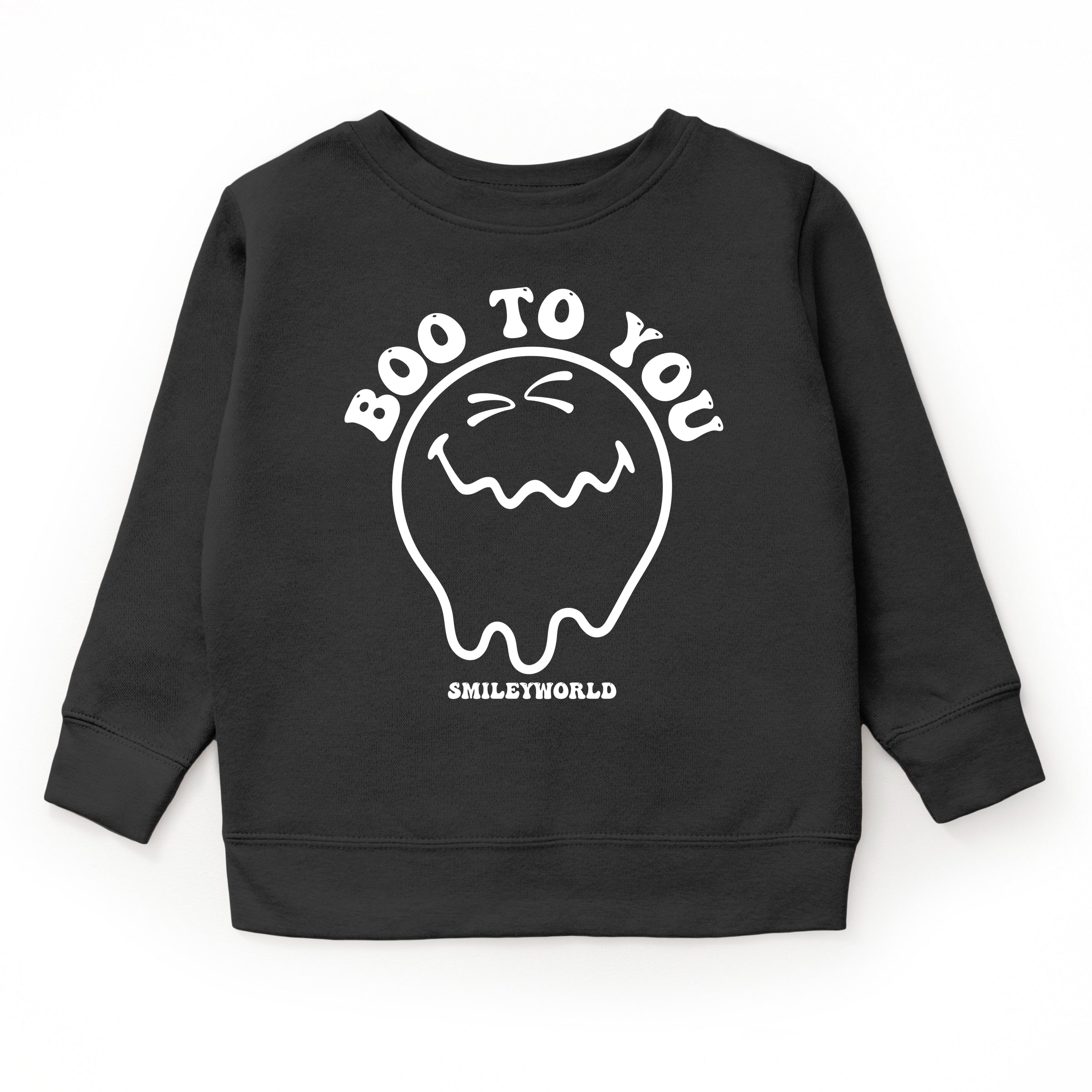 SmileyWorld Boo To You - Toddler Graphic Sweatshirt and Youth Graphic Sweatshirt