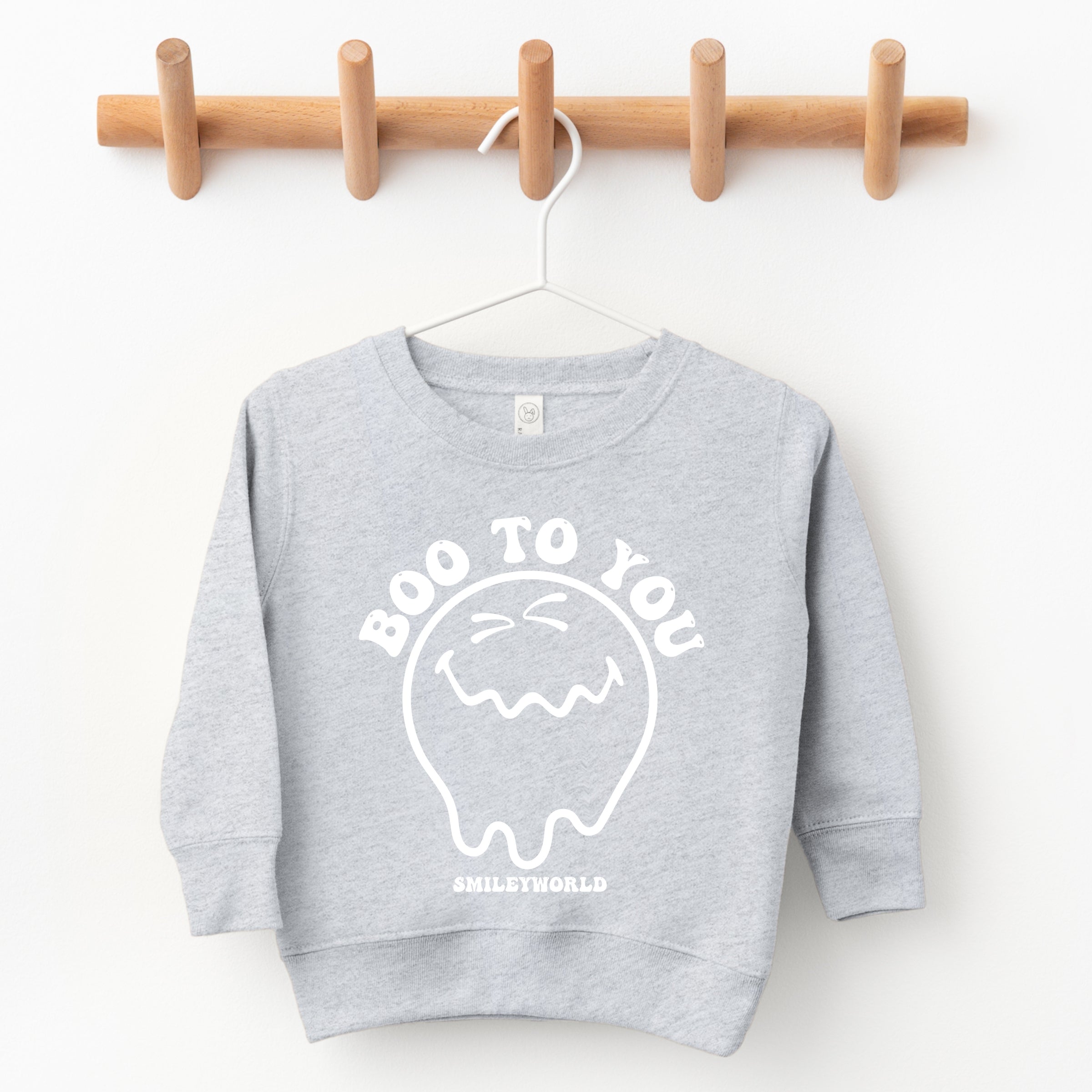 SmileyWorld Boo To You - Toddler Graphic Sweatshirt and Youth Graphic Sweatshirt